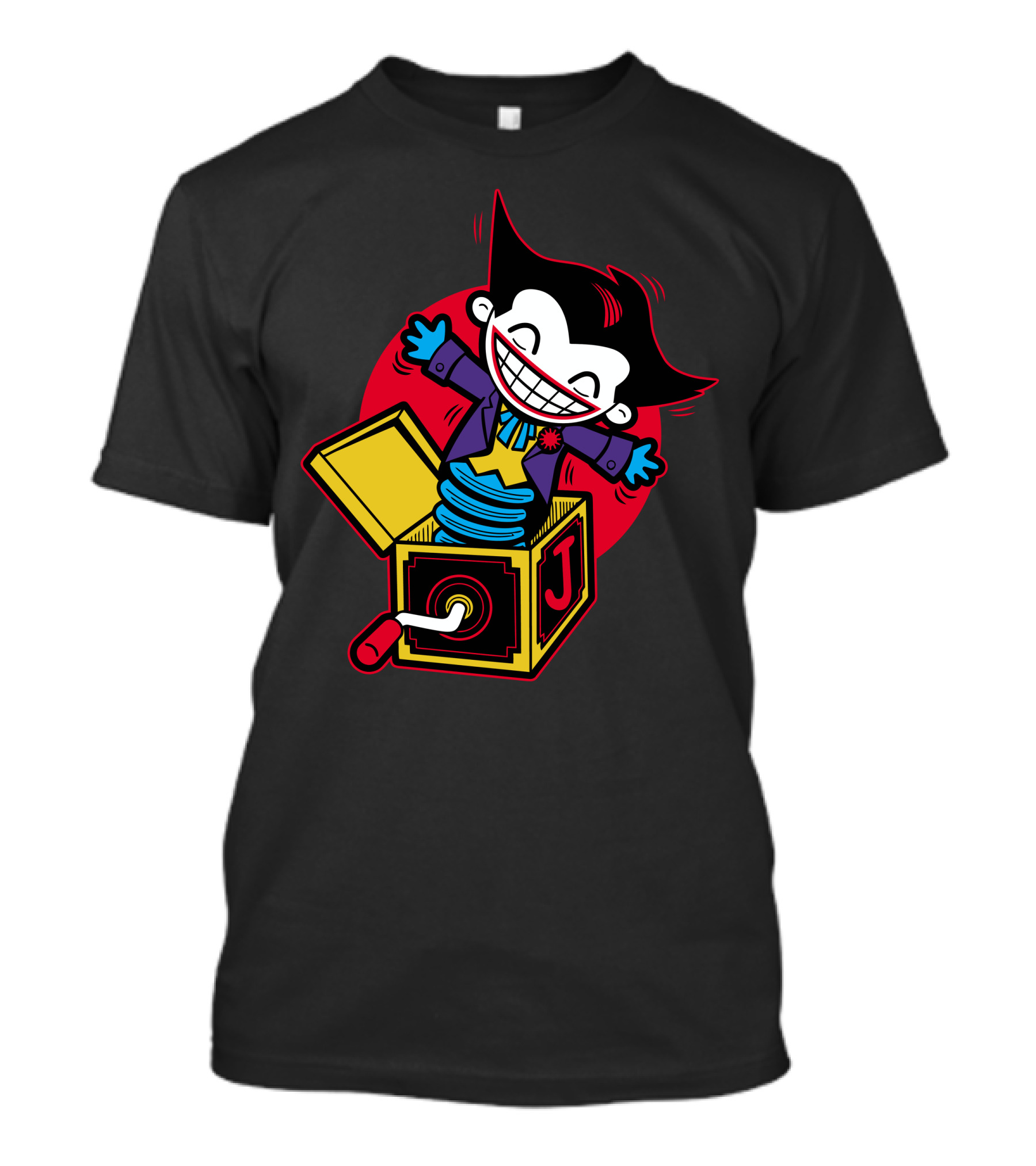 Joker In The Box Spring Surprise With Smiling Joker Figure T-Shirt