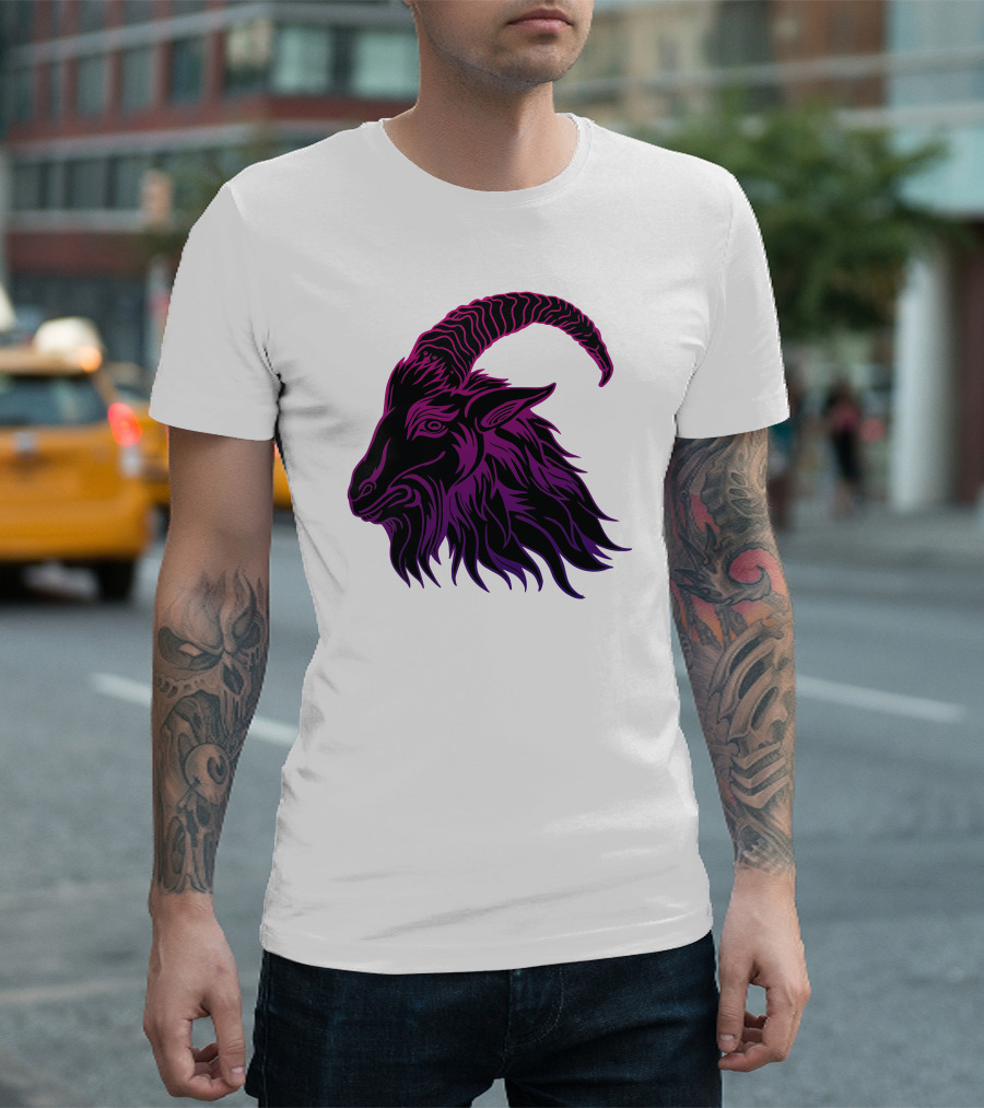 Old Goat Purple Horned T-Shirt