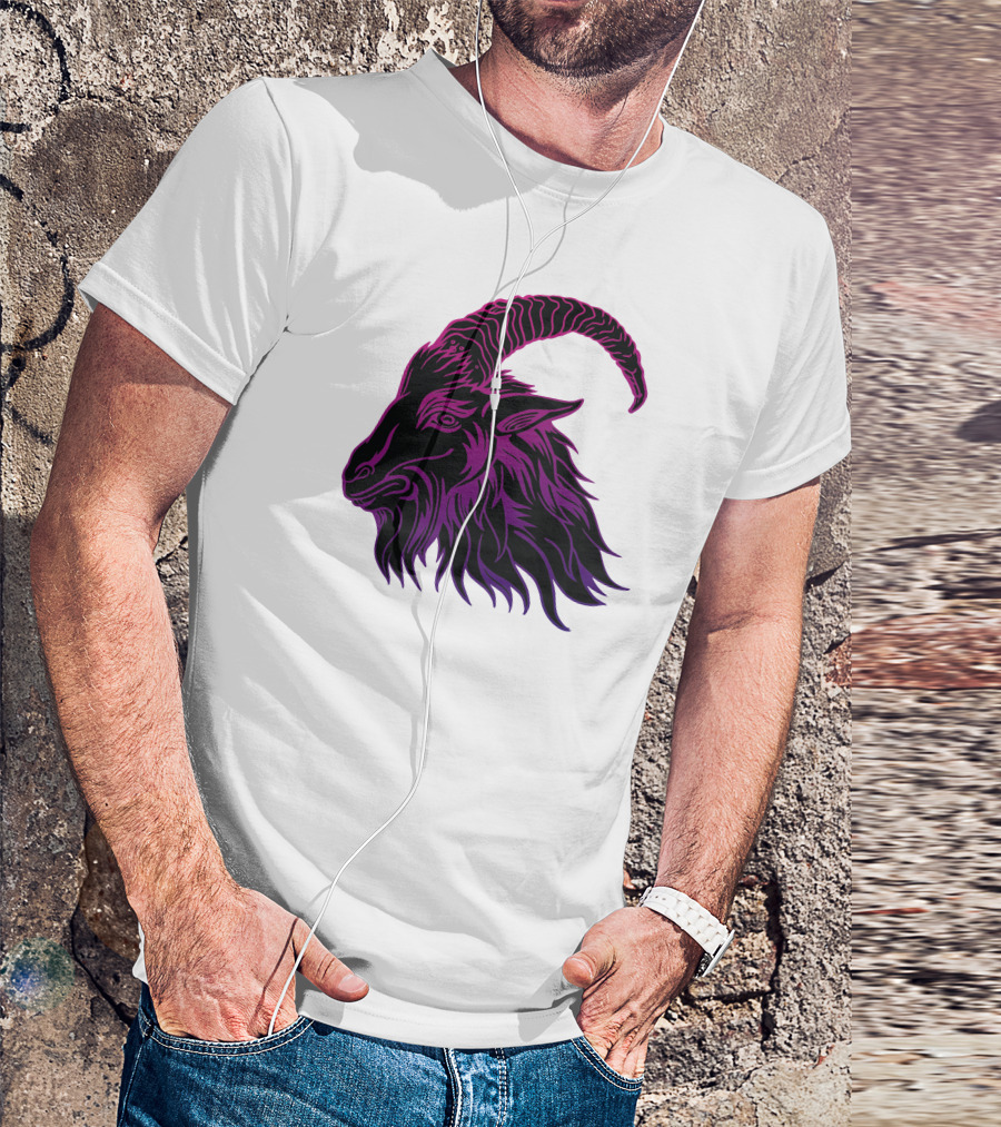 Old Goat Purple Horned T-Shirt