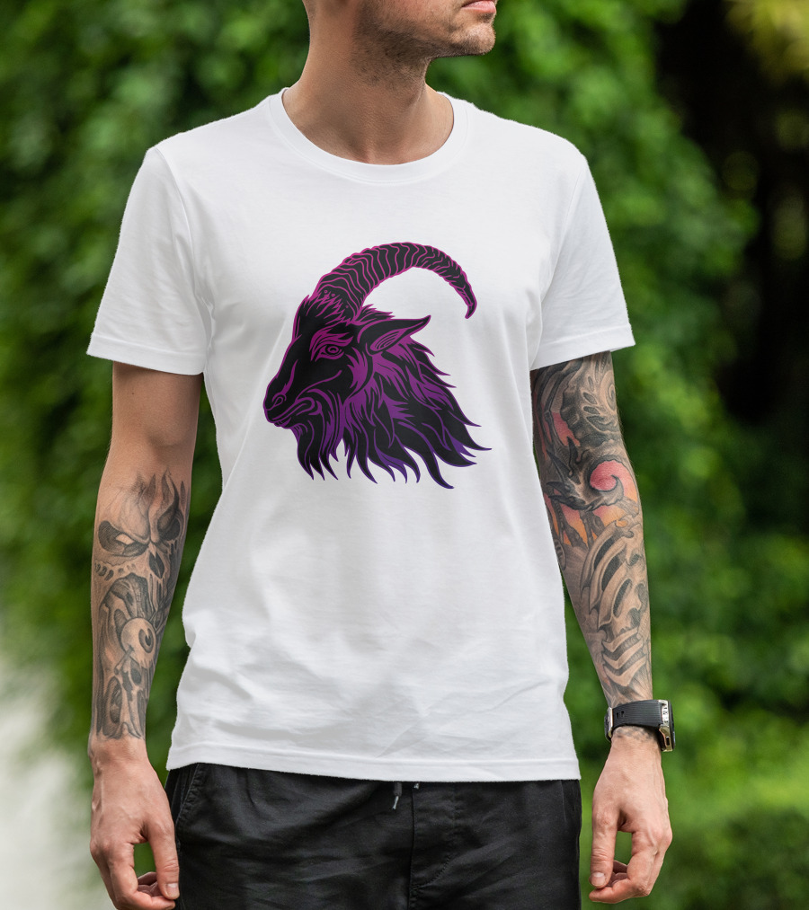Old Goat Purple Horned T-Shirt