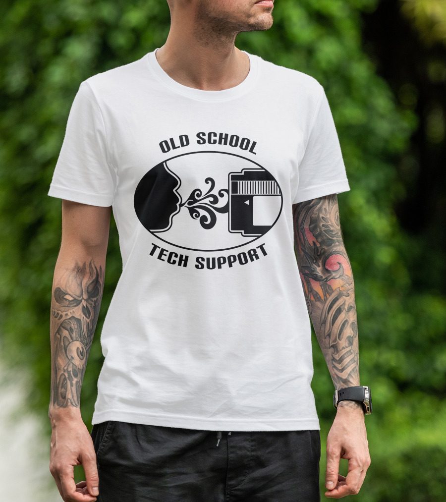 Old School Tech Support Floppy Disk Nostalgia T-Shirt