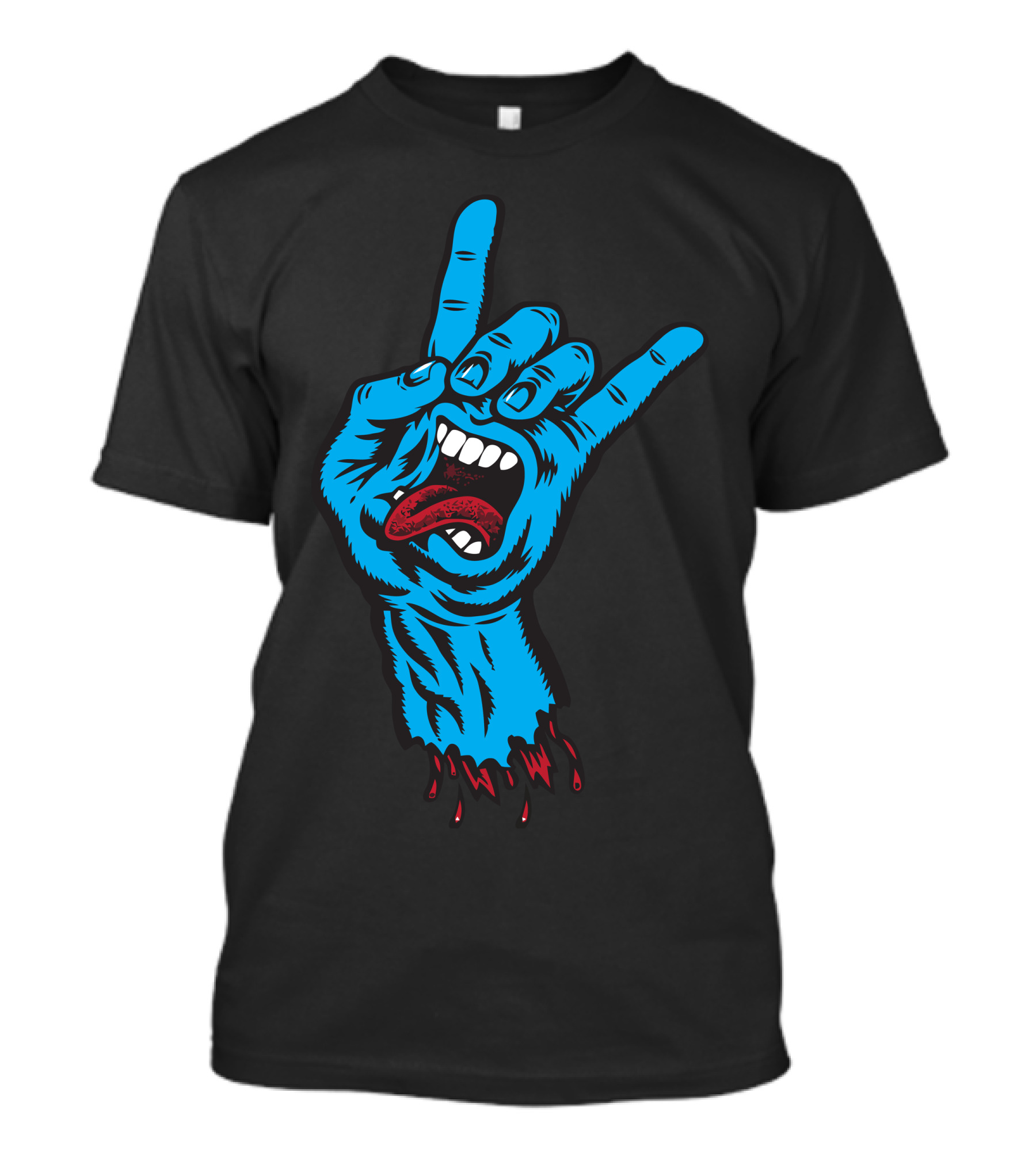 Overheadkick Rock Hand Zombie Scream T-Shirt