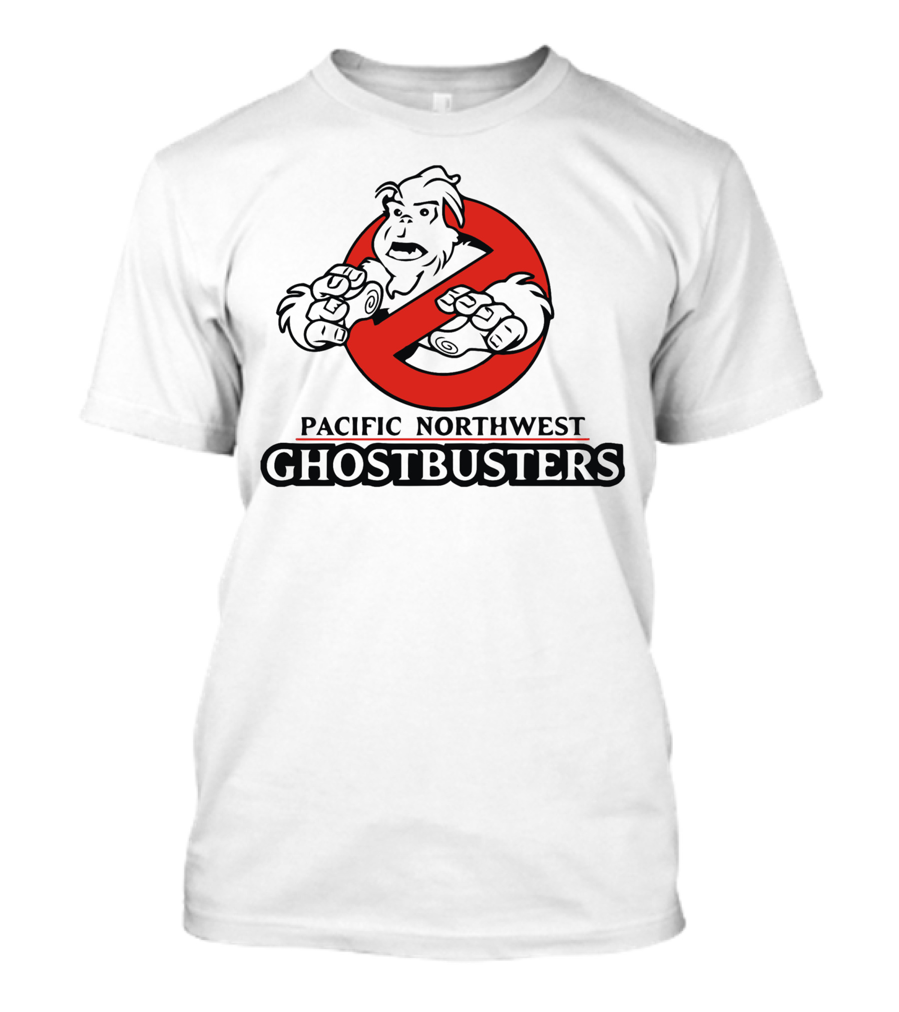 Pacific Northwest Ghostbusters Sasquatch Emblem T-Shirt