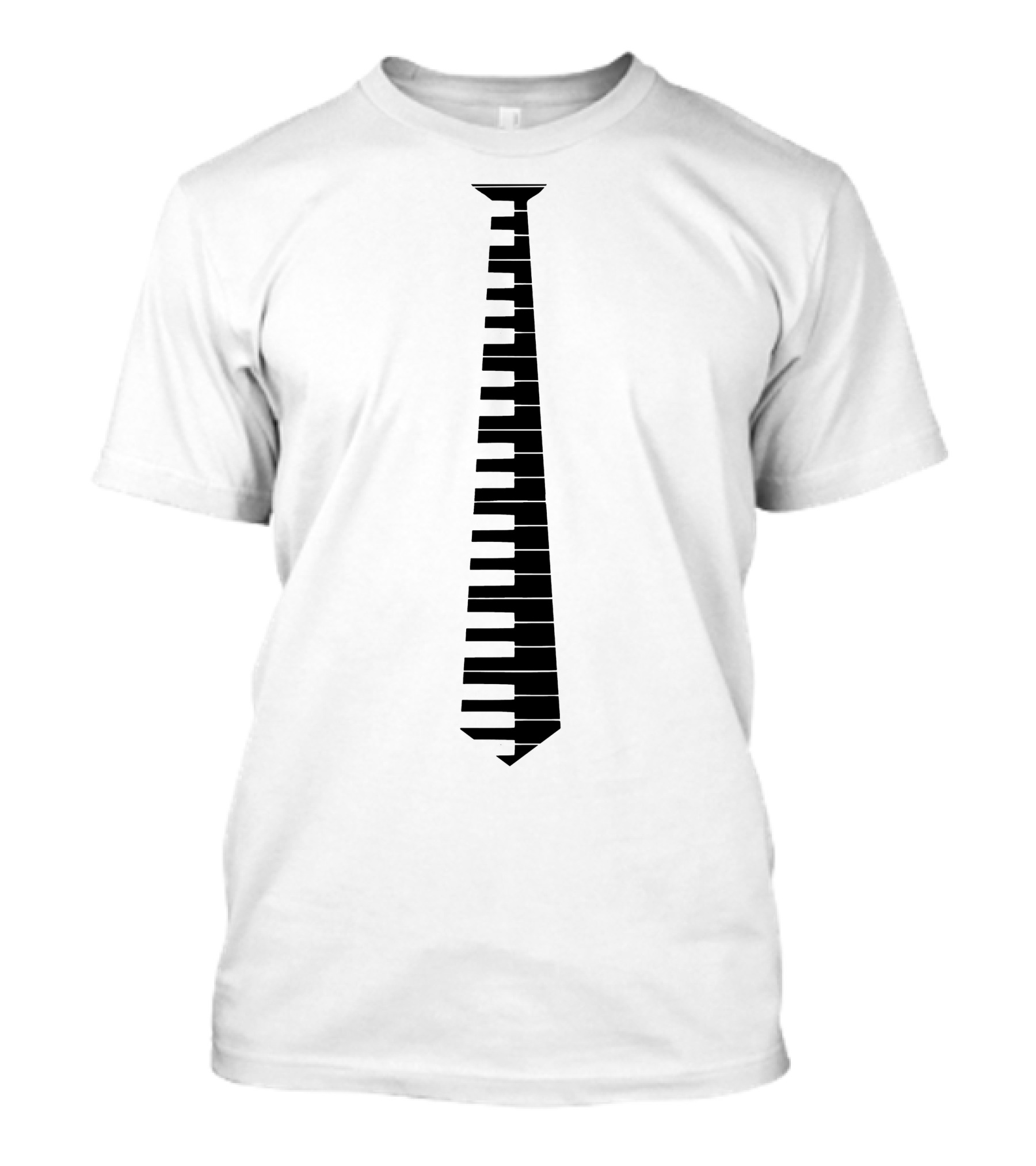 Piano Tie Keyboard Necktie T-Shirt