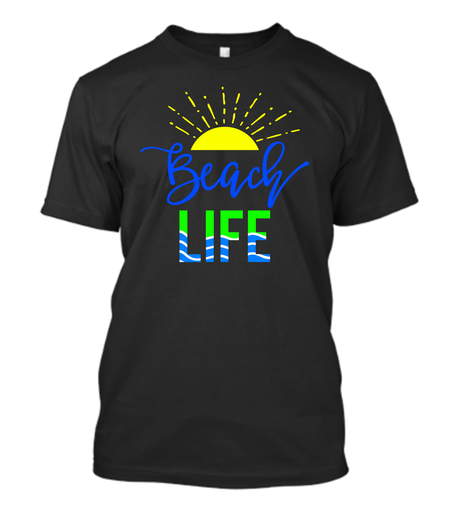 Beach Life Sunburst Waves T-Shirt