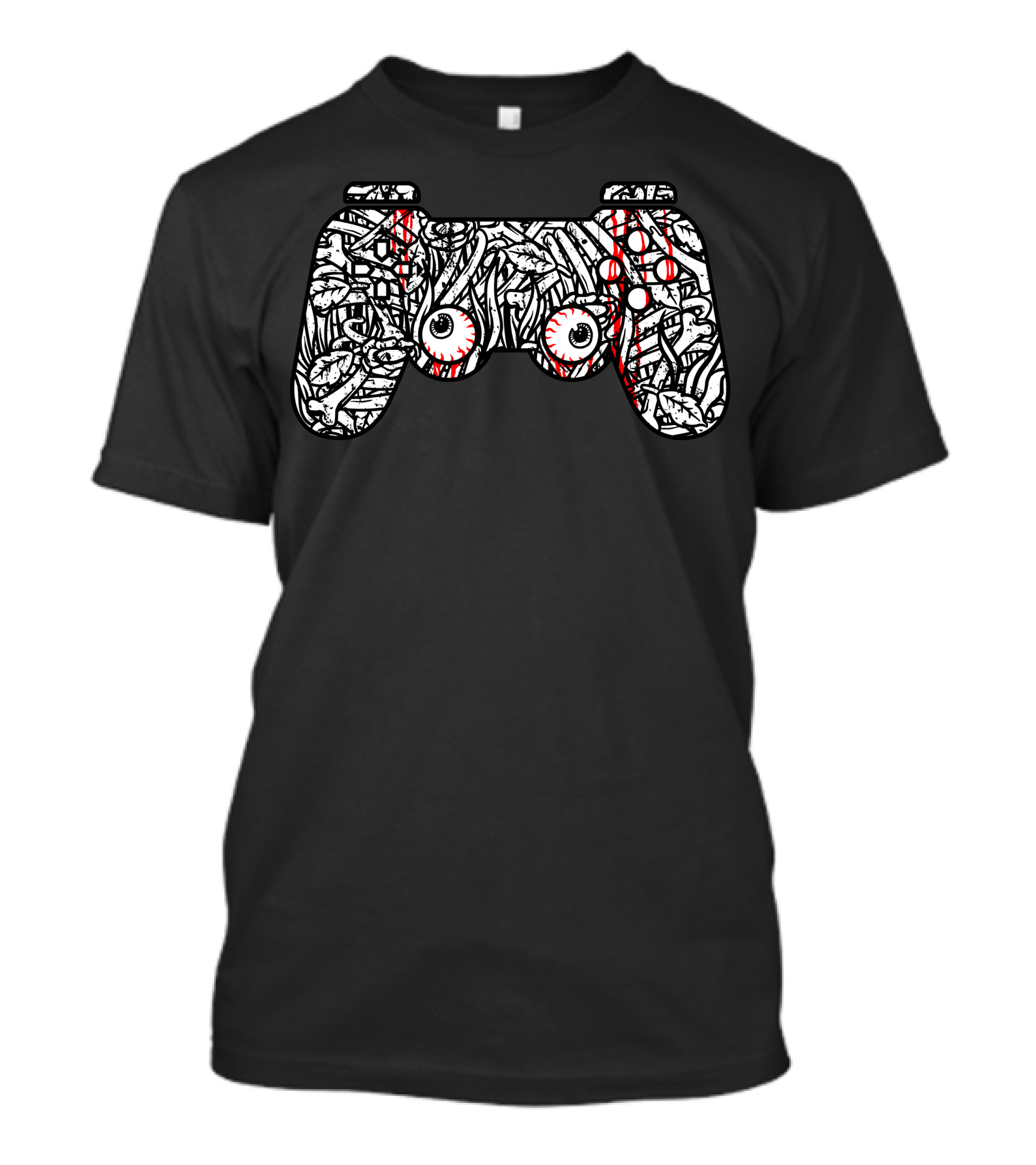 Bone Controller Gamepad Eyeballs Skeleton T-Shirt