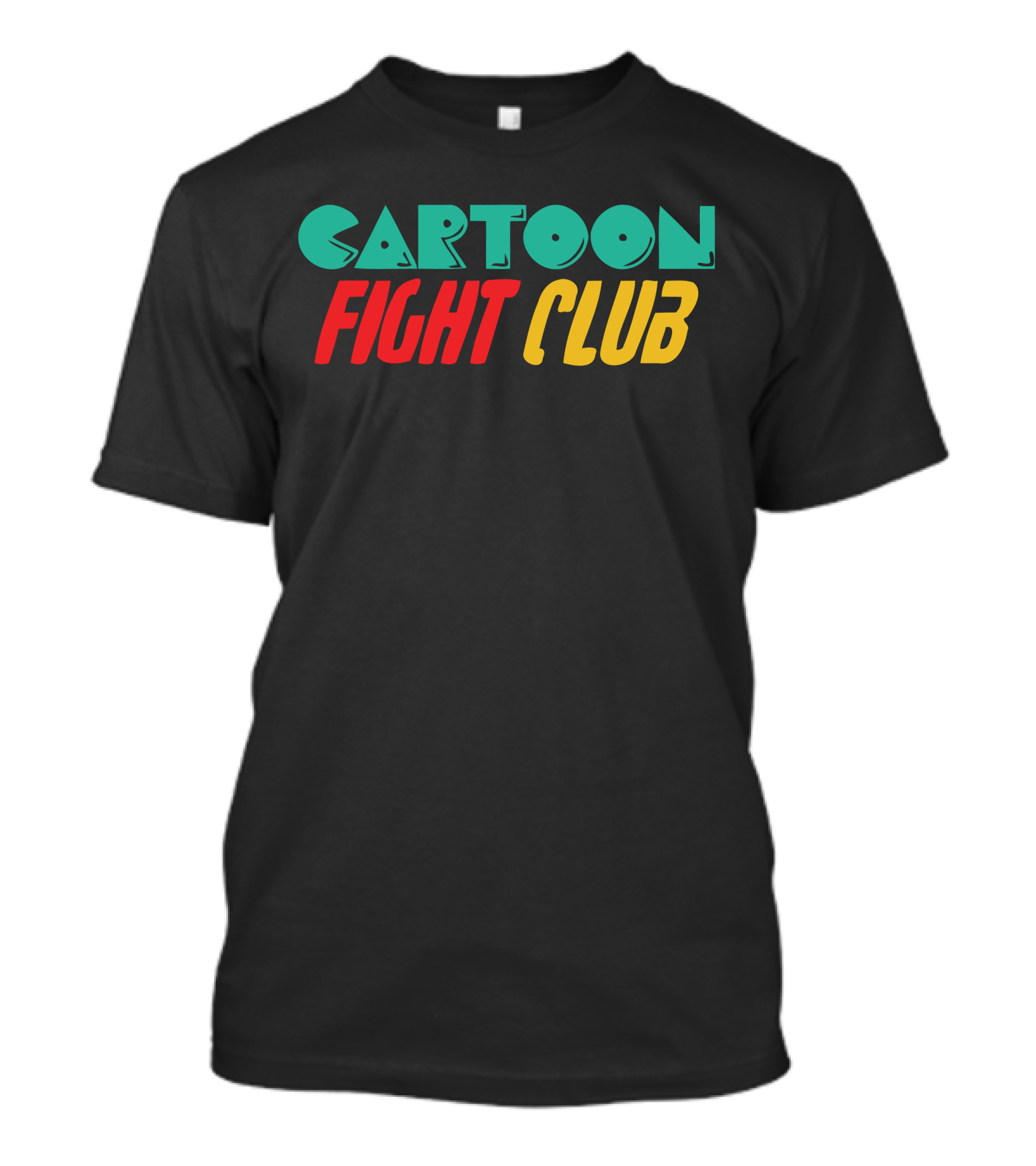 Cartoon Fight Club Colorful Retro T-Shirt