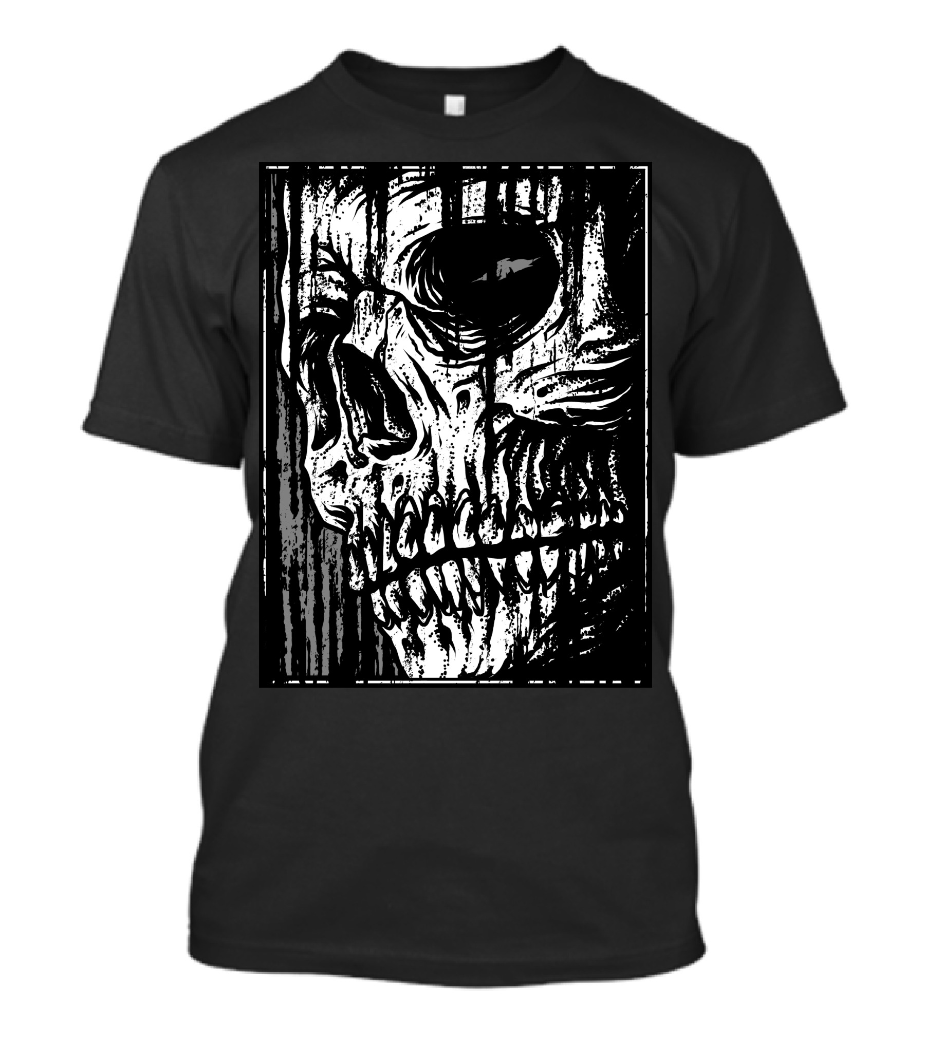 Creep Skull Dripping Horror T-Shirt