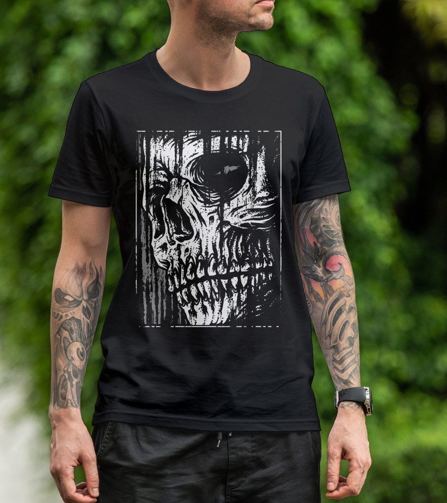 Creep Skull Dripping Horror T-Shirt
