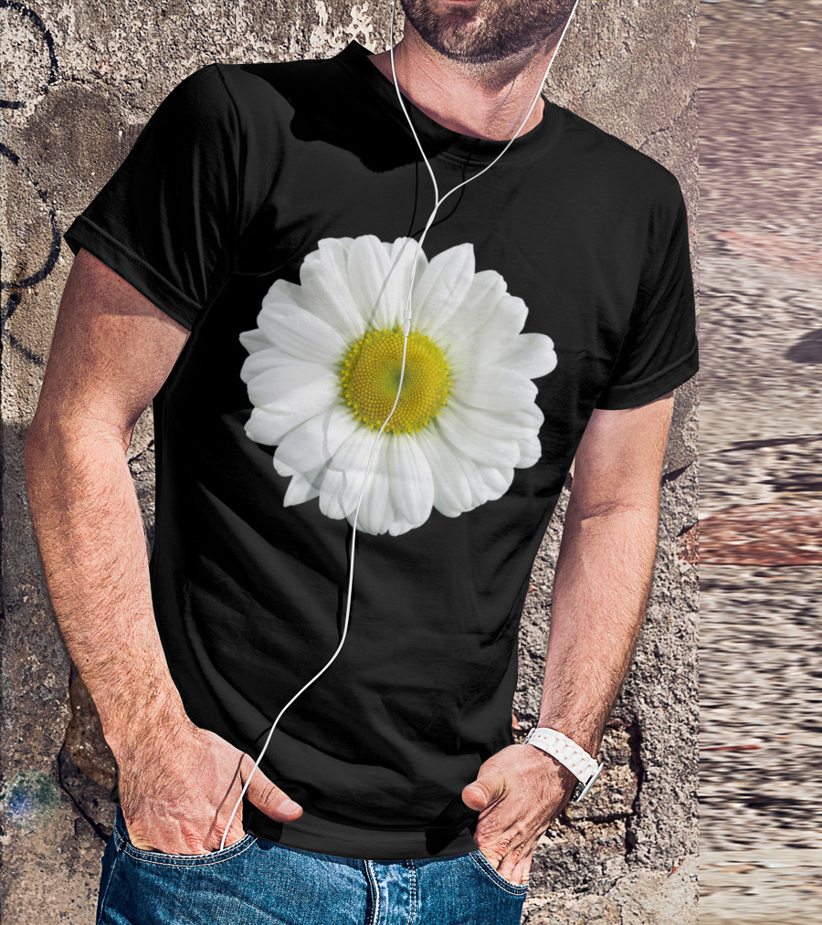 Daisy Flower Bloom White Yellow Petals T-Shirt