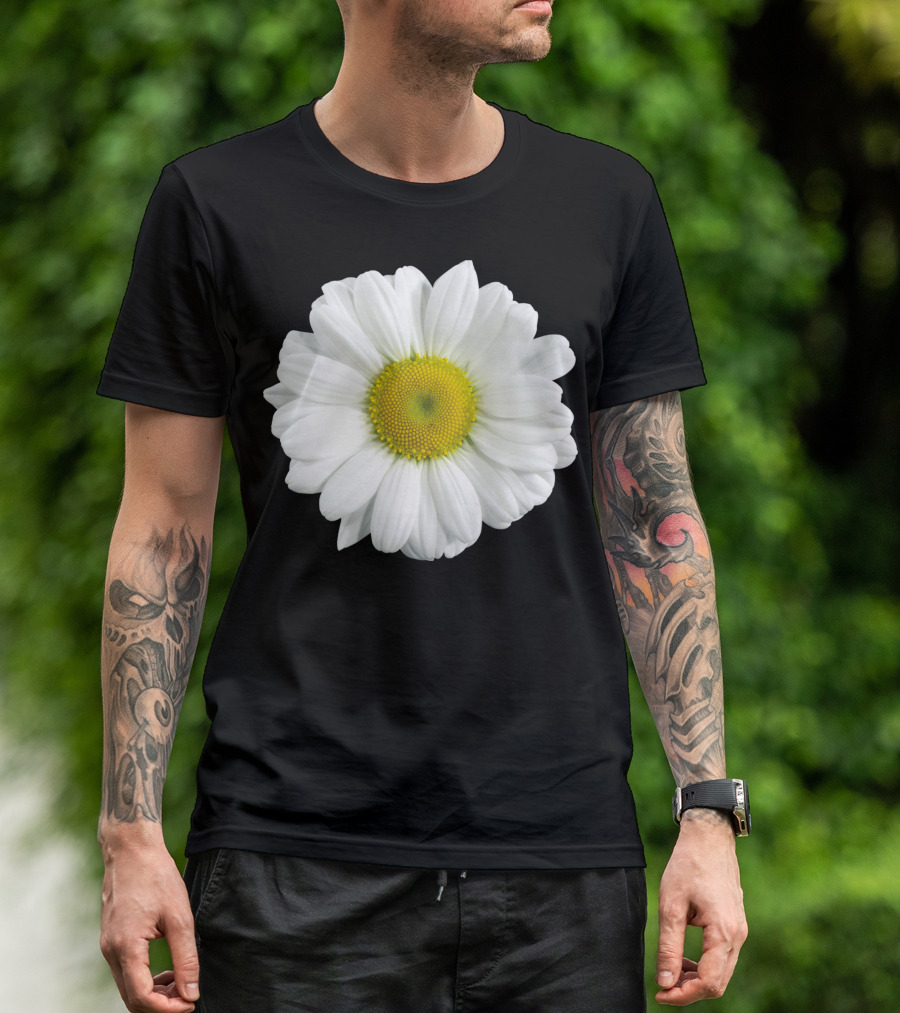 Daisy Flower Bloom White Yellow Petals T-Shirt