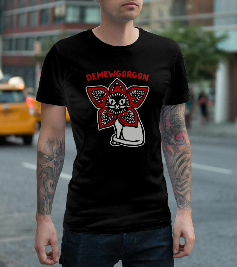 Demewgorgon Stranger Things Cat Monster T-Shirt