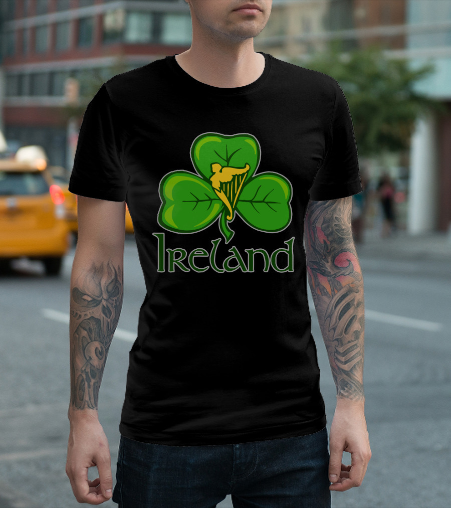 Ireland Shamrock Harp T-Shirt