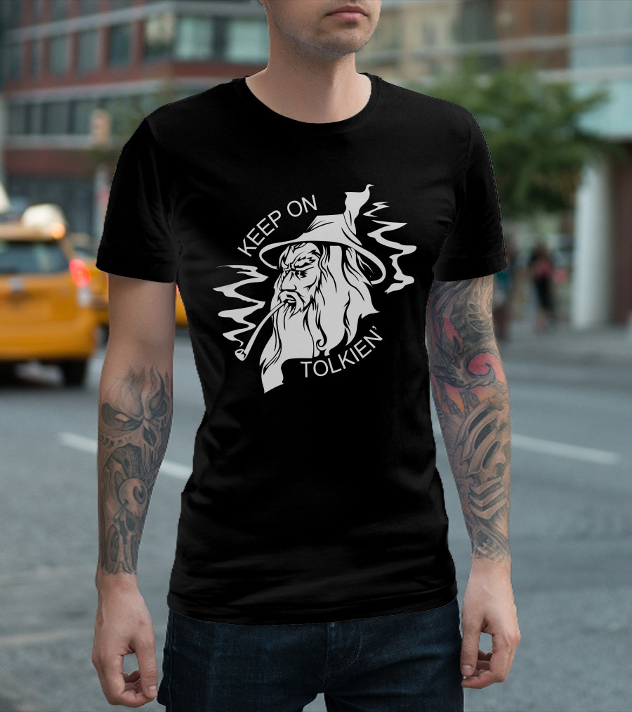 Keep On Tolkien Wizard Pipe T-Shirt