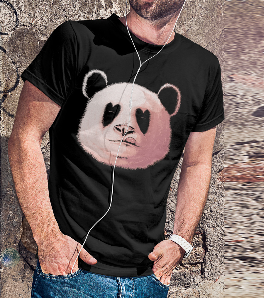 Heart-Eyed Panda In Love T-Shirt