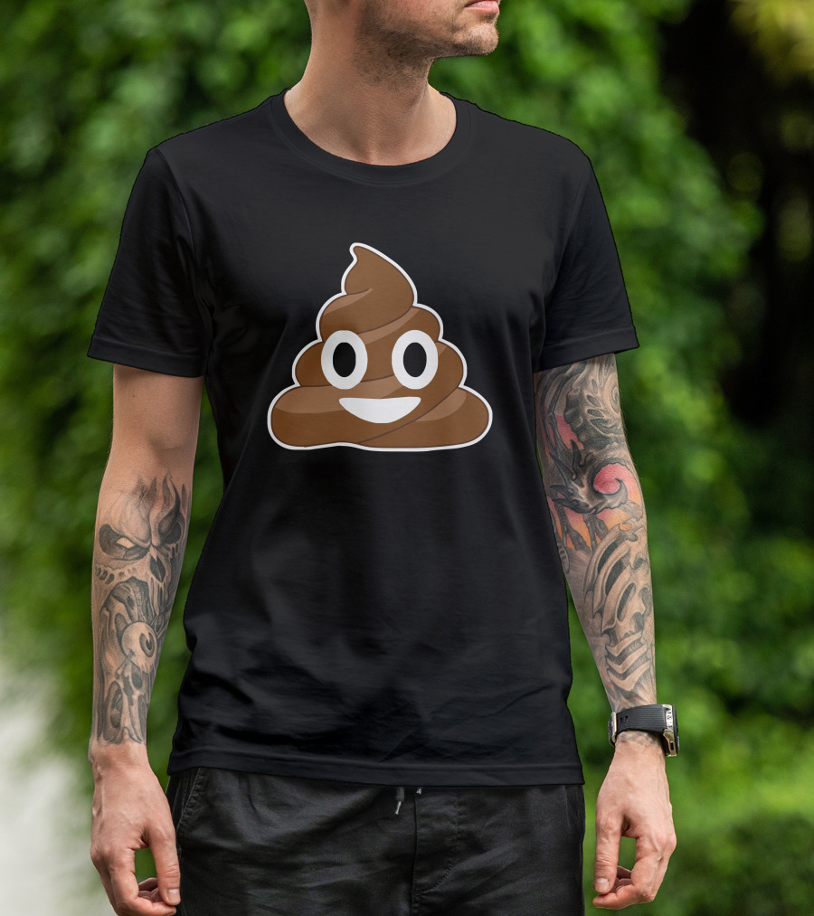Smiling Pile Of Poo Emoji T-Shirt