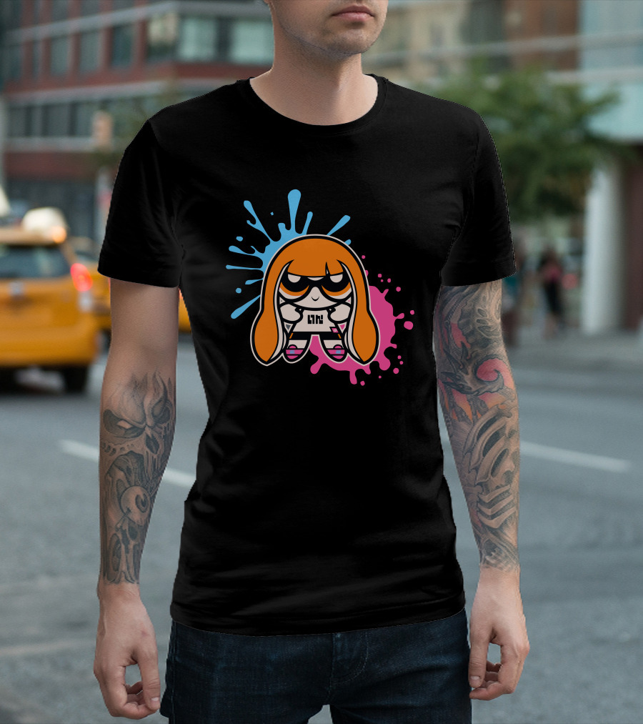 Powerpuff Inkling Splatoon Mashup PPG Crossover T-Shirt