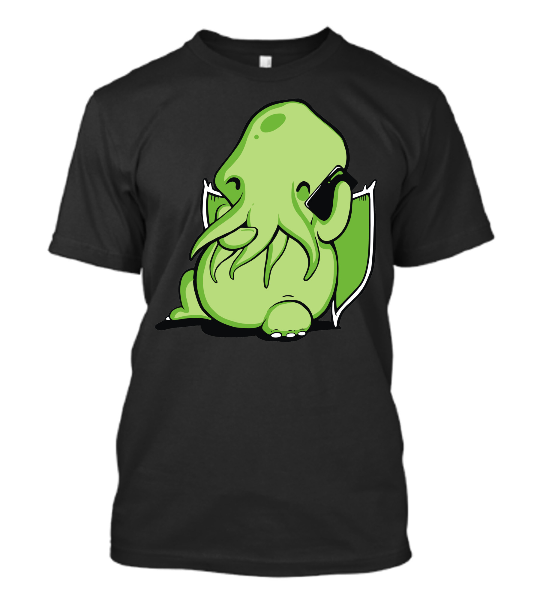 Prank Call Of Cthulhu Lovecraftian Creature With Phone T-Shirt