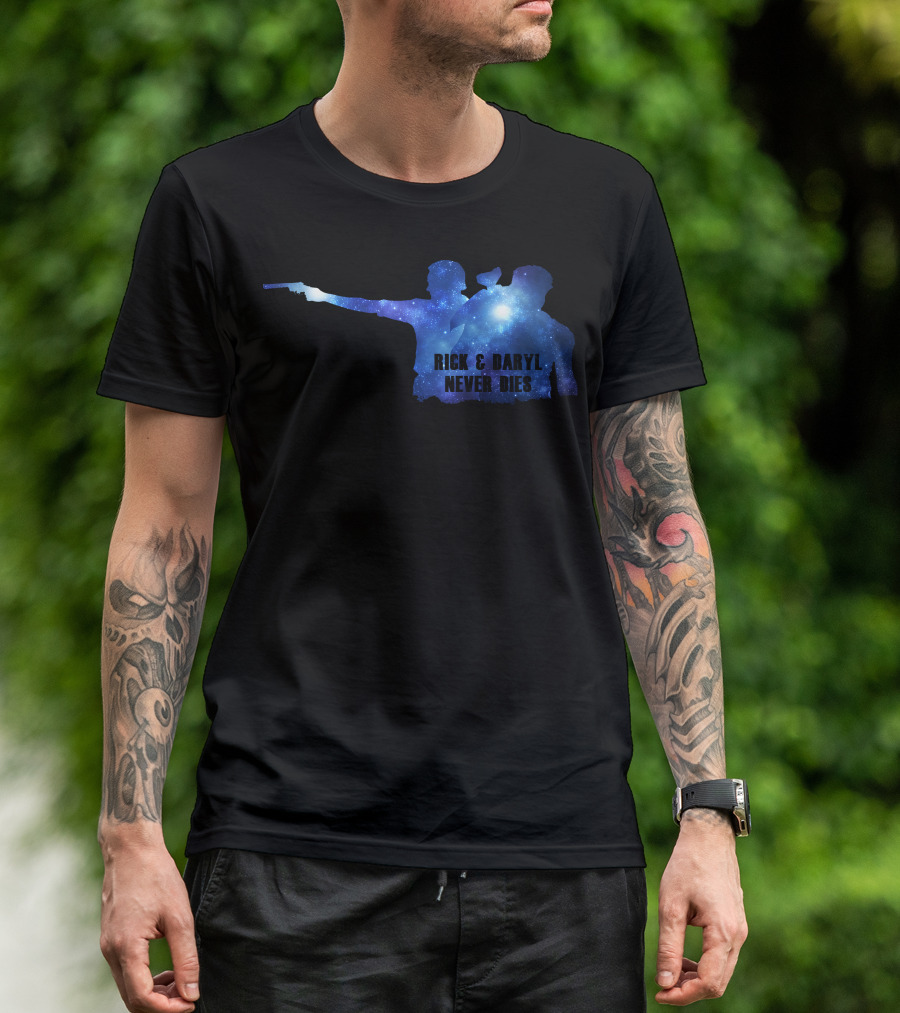 Rick And Daryl Never Dies Galaxy T-Shirt