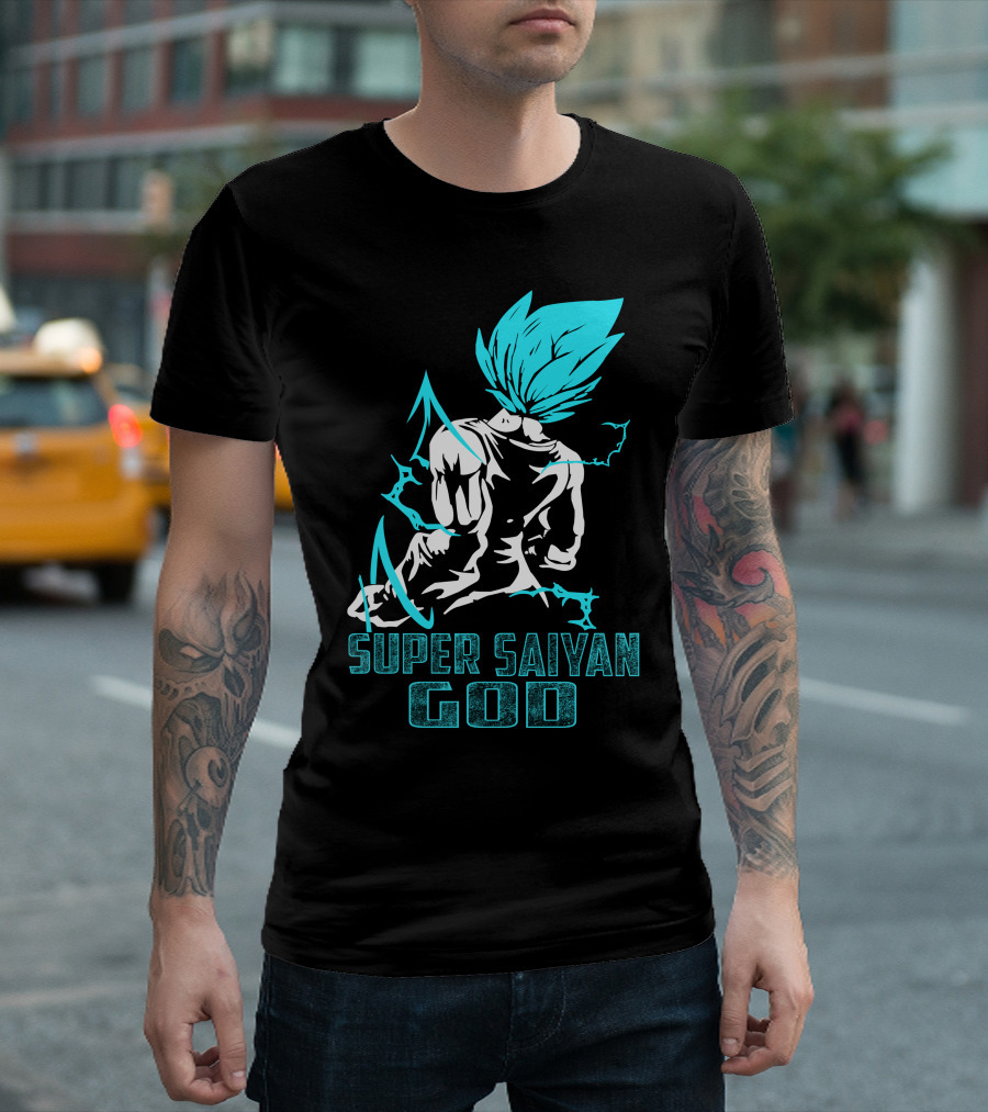 Super Saiyan God Vegeta Electrifying Power Stance T-Shirt