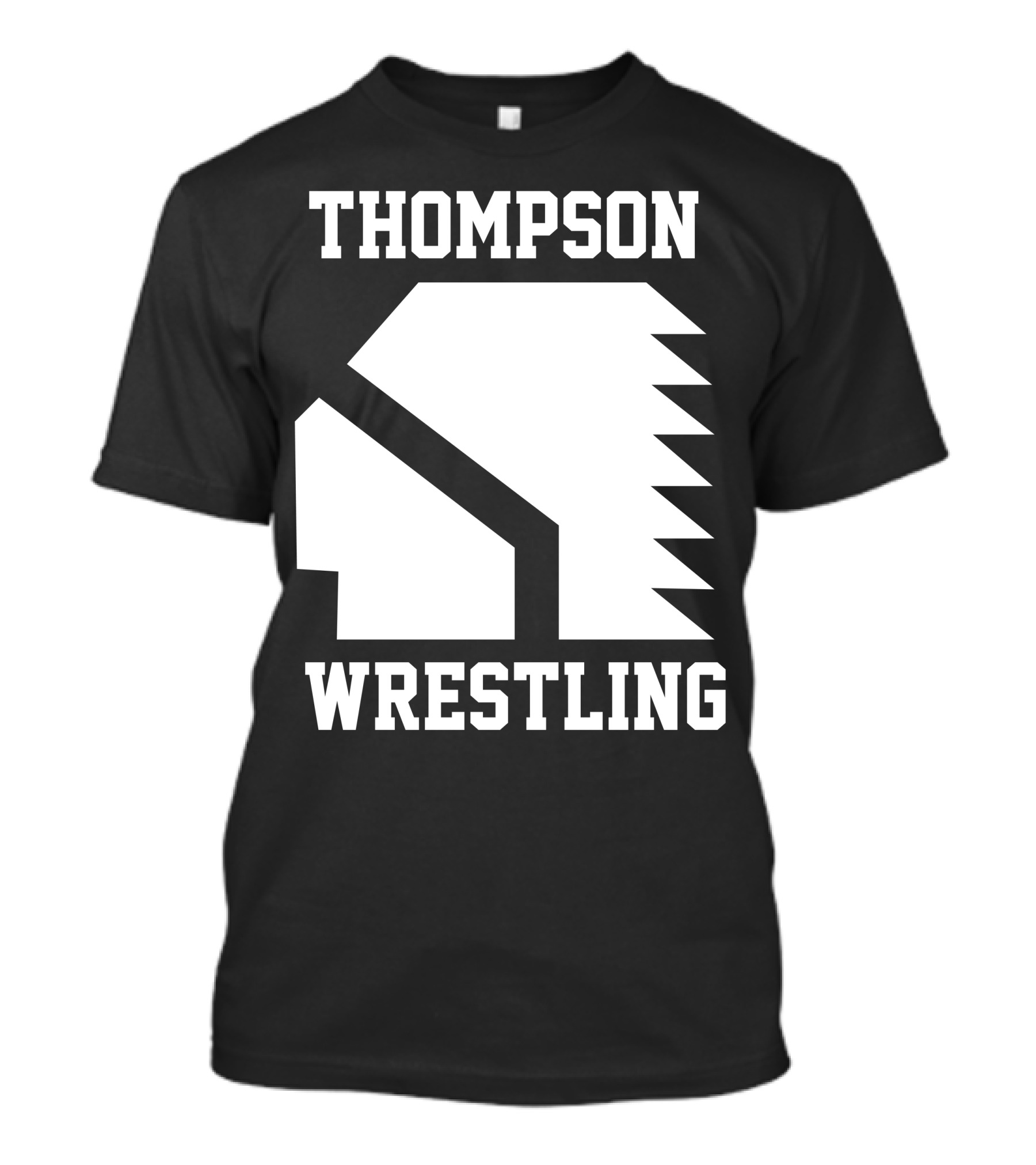 Thompson High School Wrestling Indian Headdress Vision Quest T-Shirt