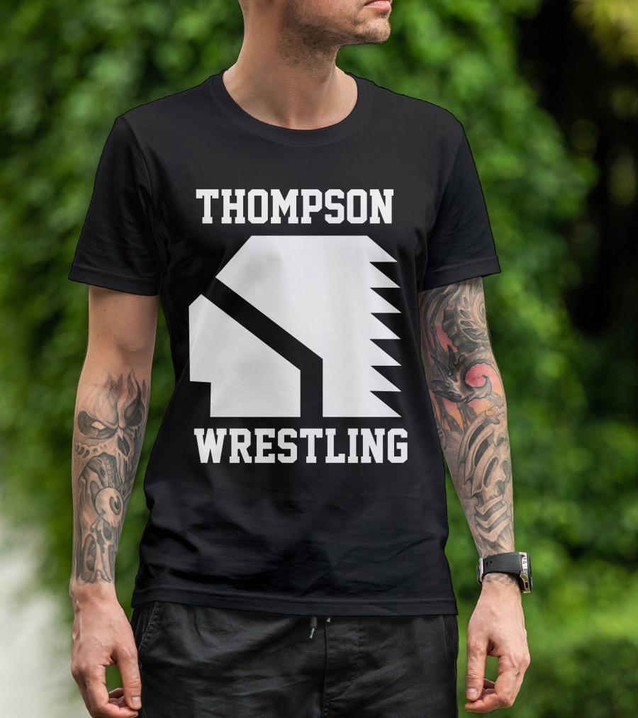Thompson High School Wrestling Indian Headdress Vision Quest T-Shirt