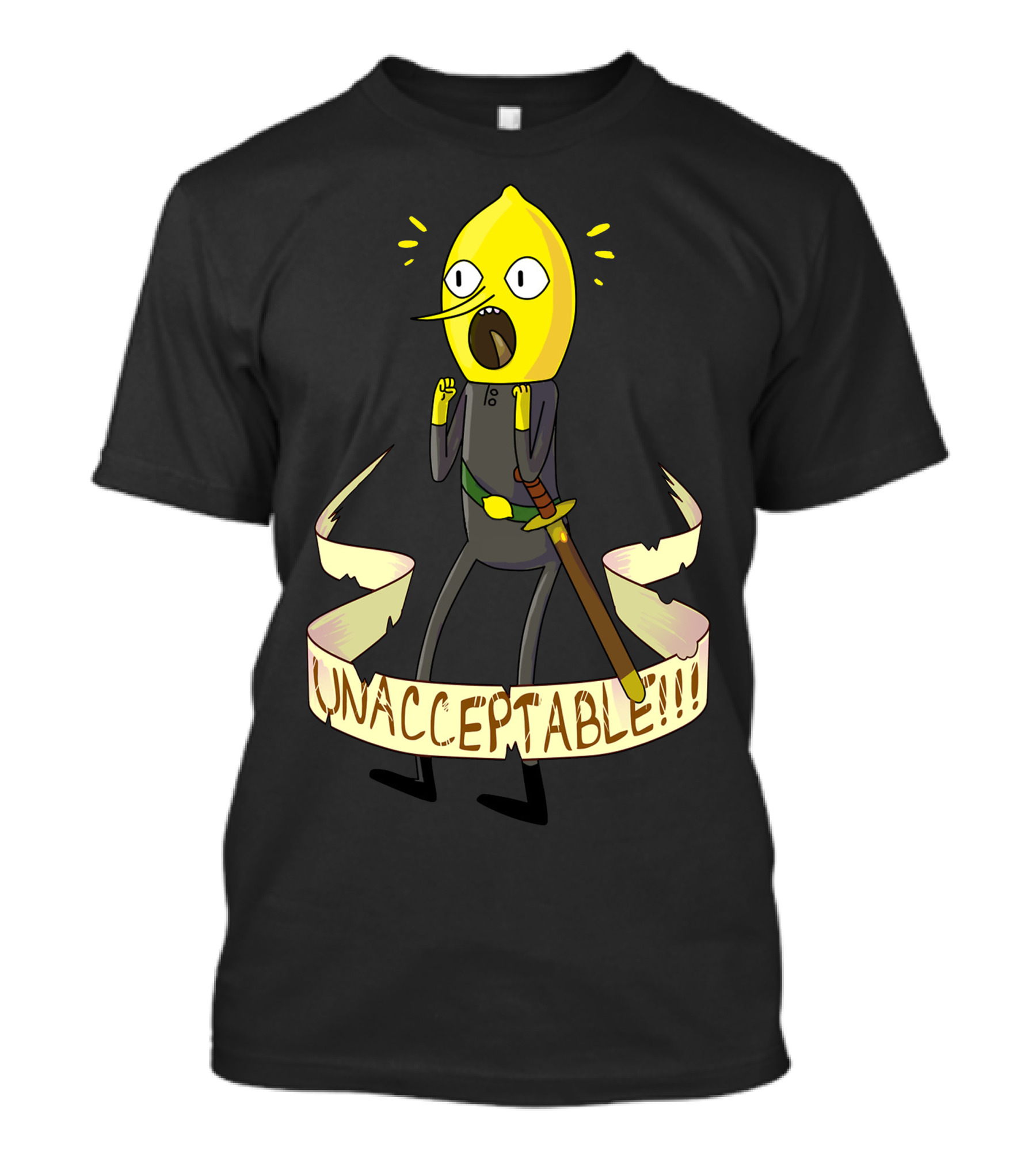 Adventure Time Lemongrab Unacceptable Scream T-Shirt
