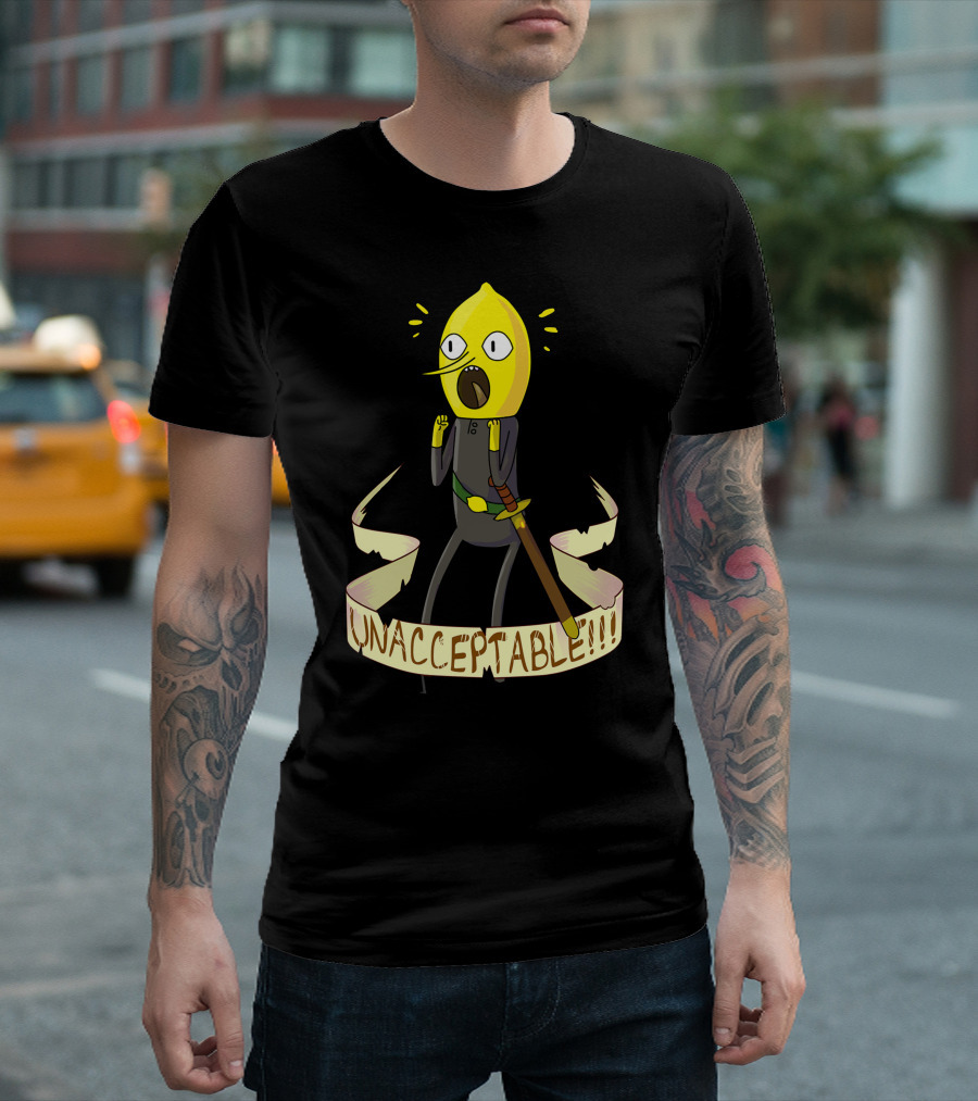 Adventure Time Lemongrab Unacceptable Scream T-Shirt