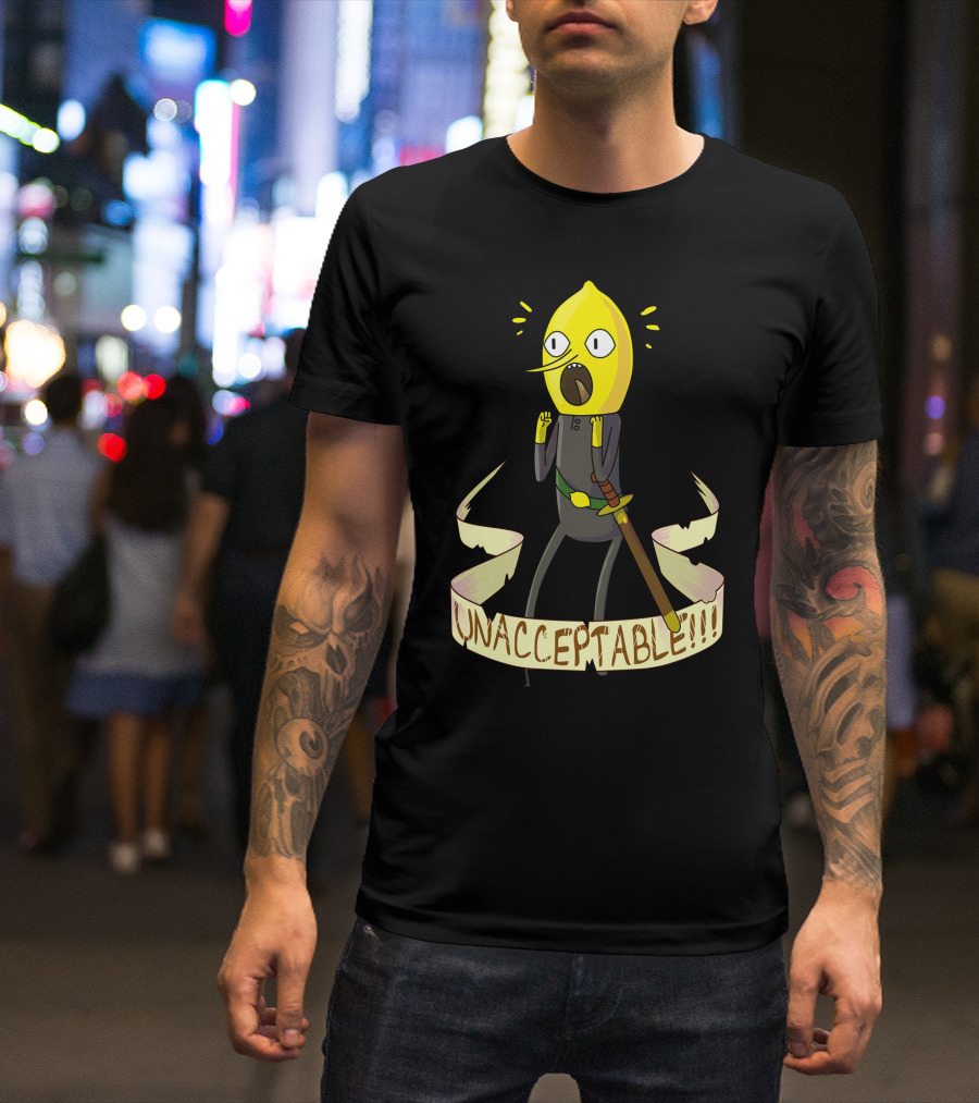 Adventure Time Lemongrab Unacceptable Scream T-Shirt