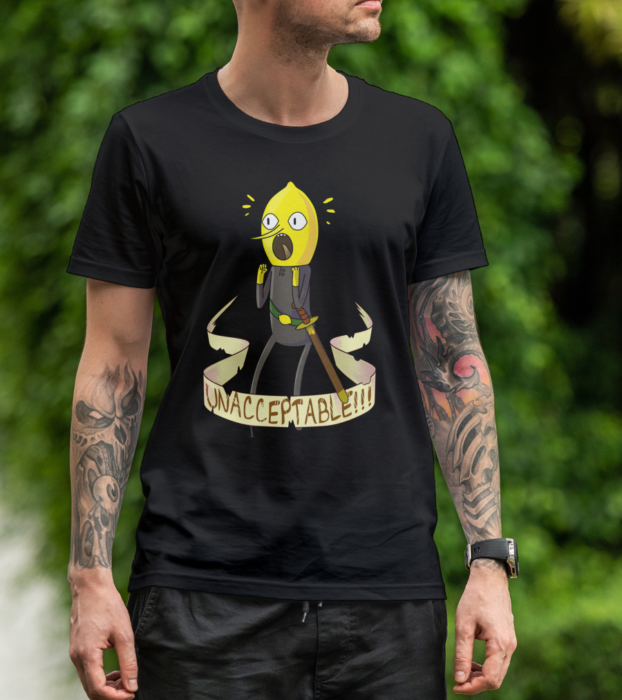 Adventure Time Lemongrab Unacceptable Scream T-Shirt