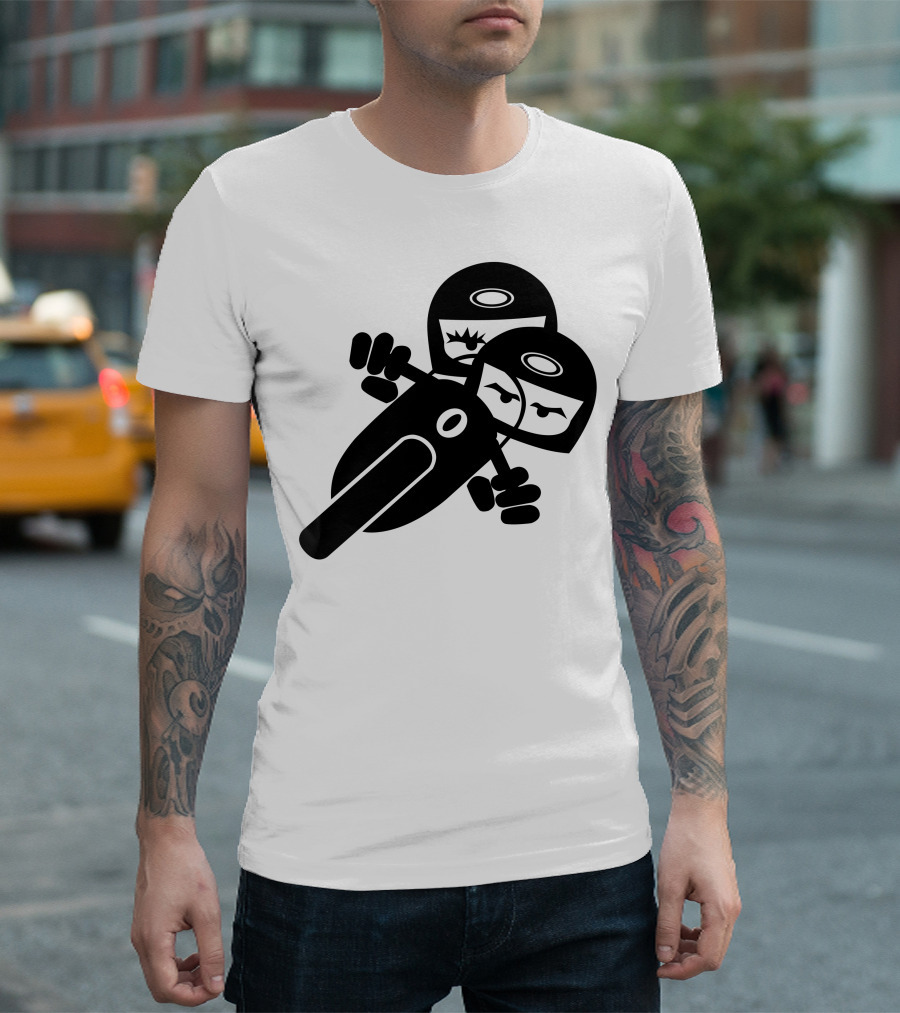 Catoon2 Motorcycle Riders Duo T-Shirt