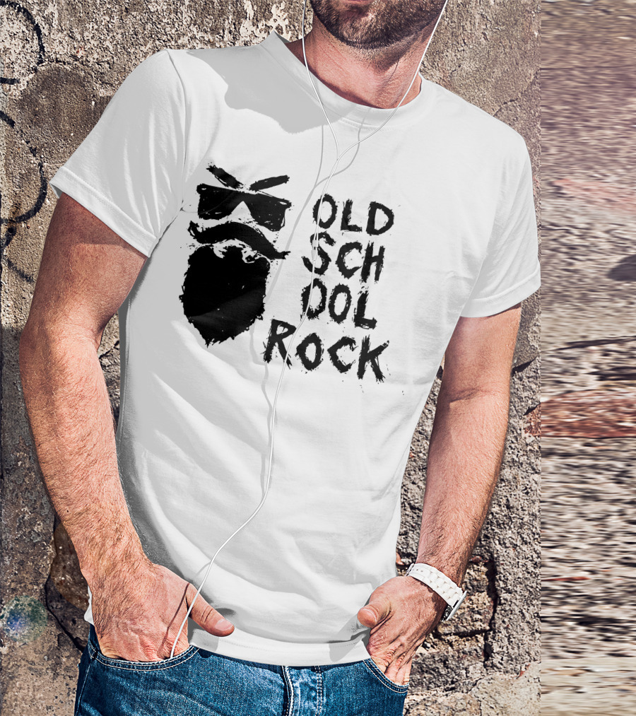 Old School Rock Bearded Sunglasses T-Shirt