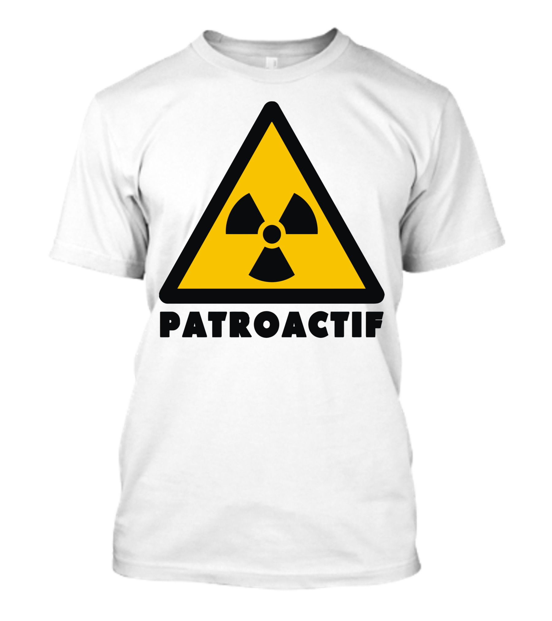 Patroactif Radioactive Symbol Triangle Yellow Black T-Shirt