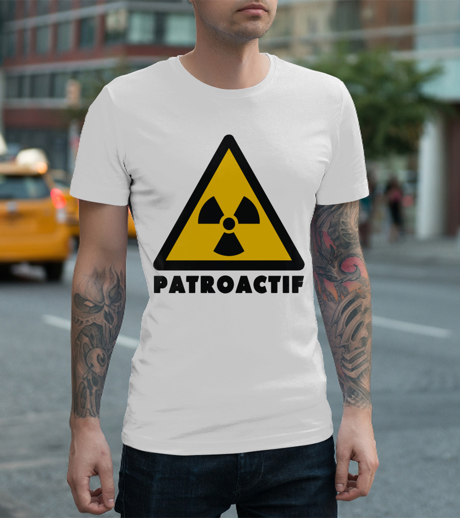 Patroactif Radioactive Symbol Triangle Yellow Black T-Shirt