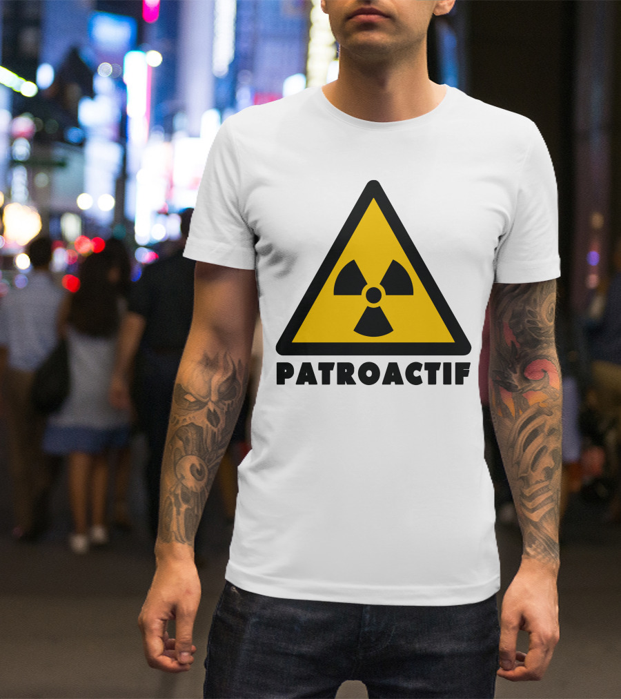 Patroactif Radioactive Symbol Triangle Yellow Black T-Shirt