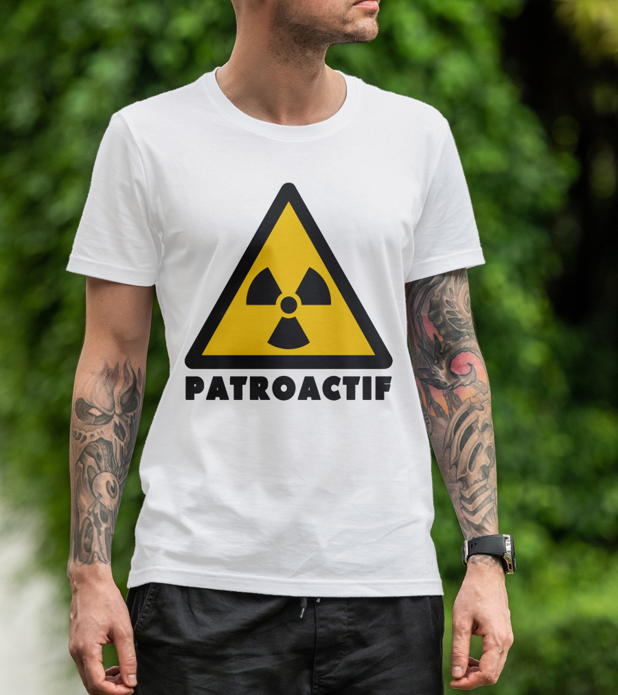 Patroactif Radioactive Symbol Triangle Yellow Black T-Shirt
