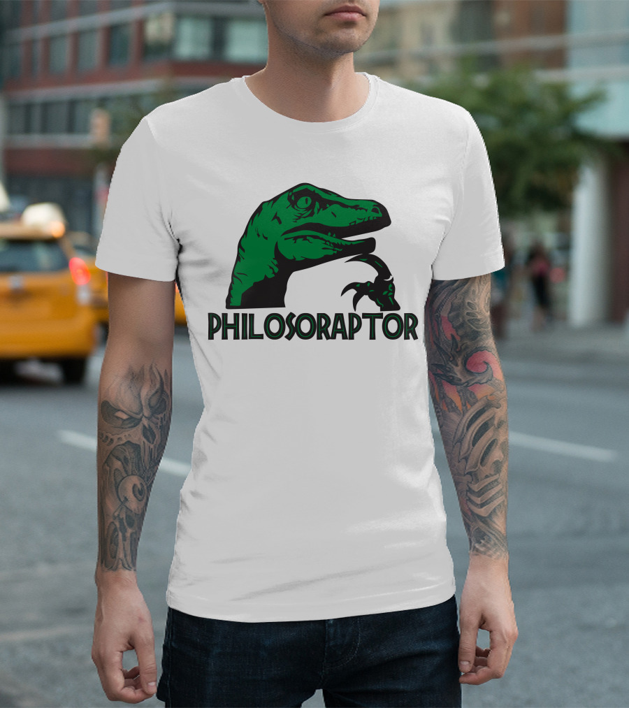 PHILOSORAPTOR Dinosaur Head T-Shirt