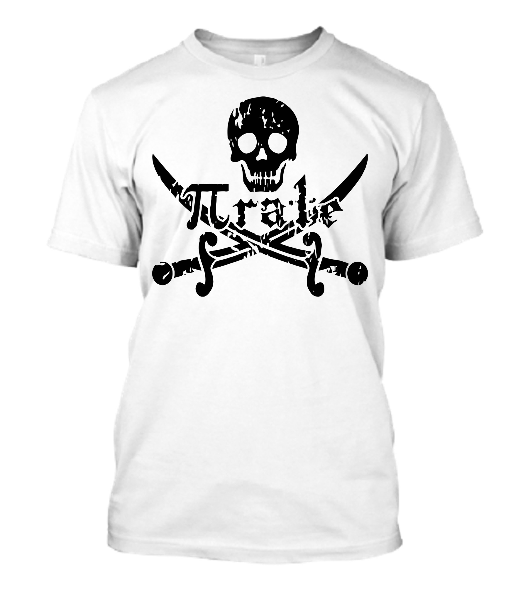 Pirate Skull Pi Rate Crossed Swords T-Shirt