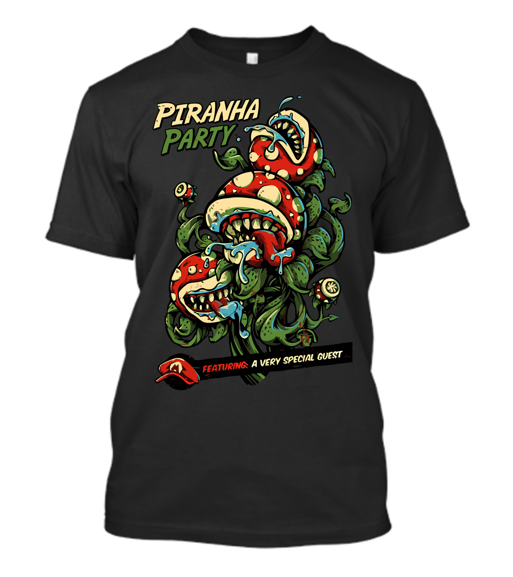 Piranha Party Featuring A Very Special Guest T-Shirt