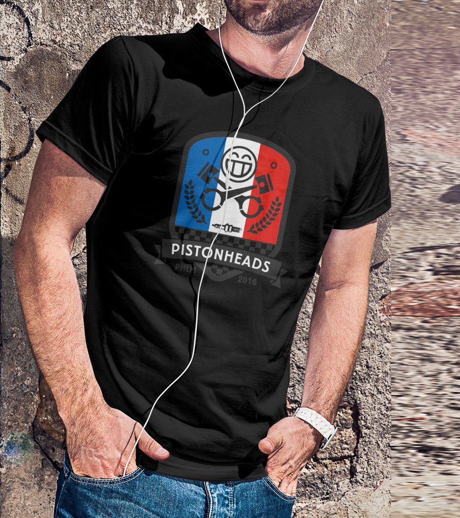 Pistonheads Phlm16 French Tricolor Shield Racing Emblem T-Shirt