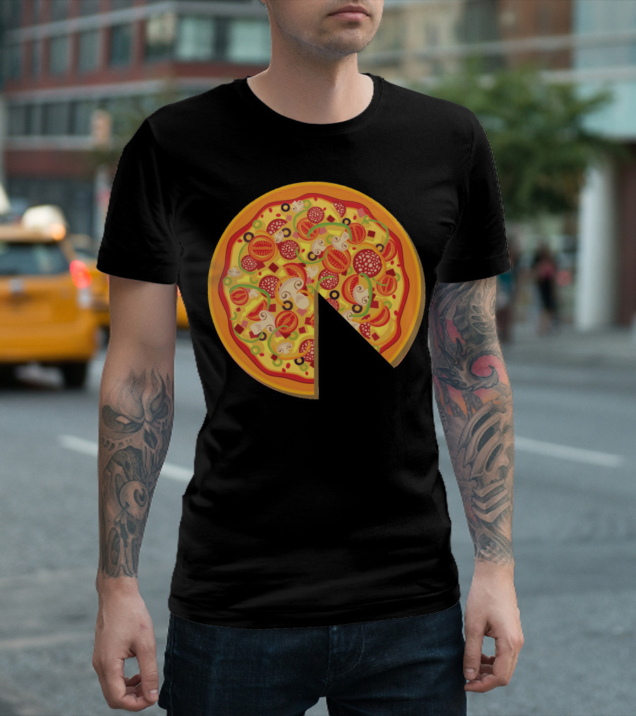 Pizza Dad Pepperoni Mushroom Slice T-Shirt