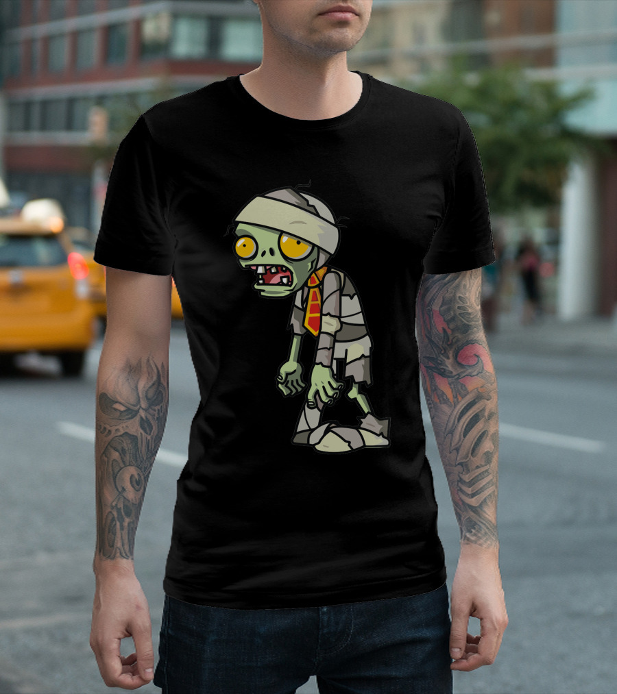 Plants Vs Zombies Mummy Zombie Character T-Shirt