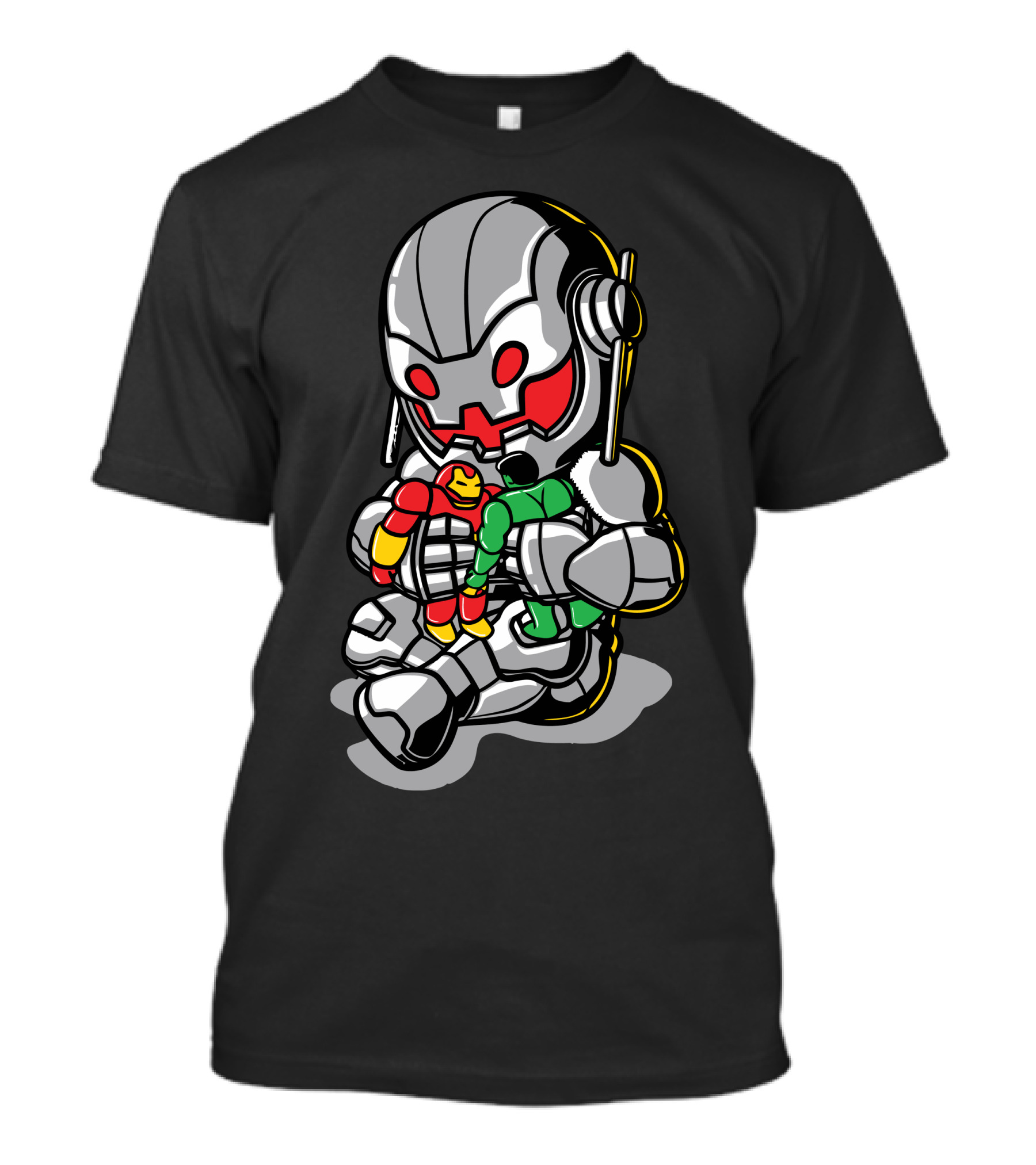 Ultron Cuddling Iron Man Doll Playtime T-Shirt