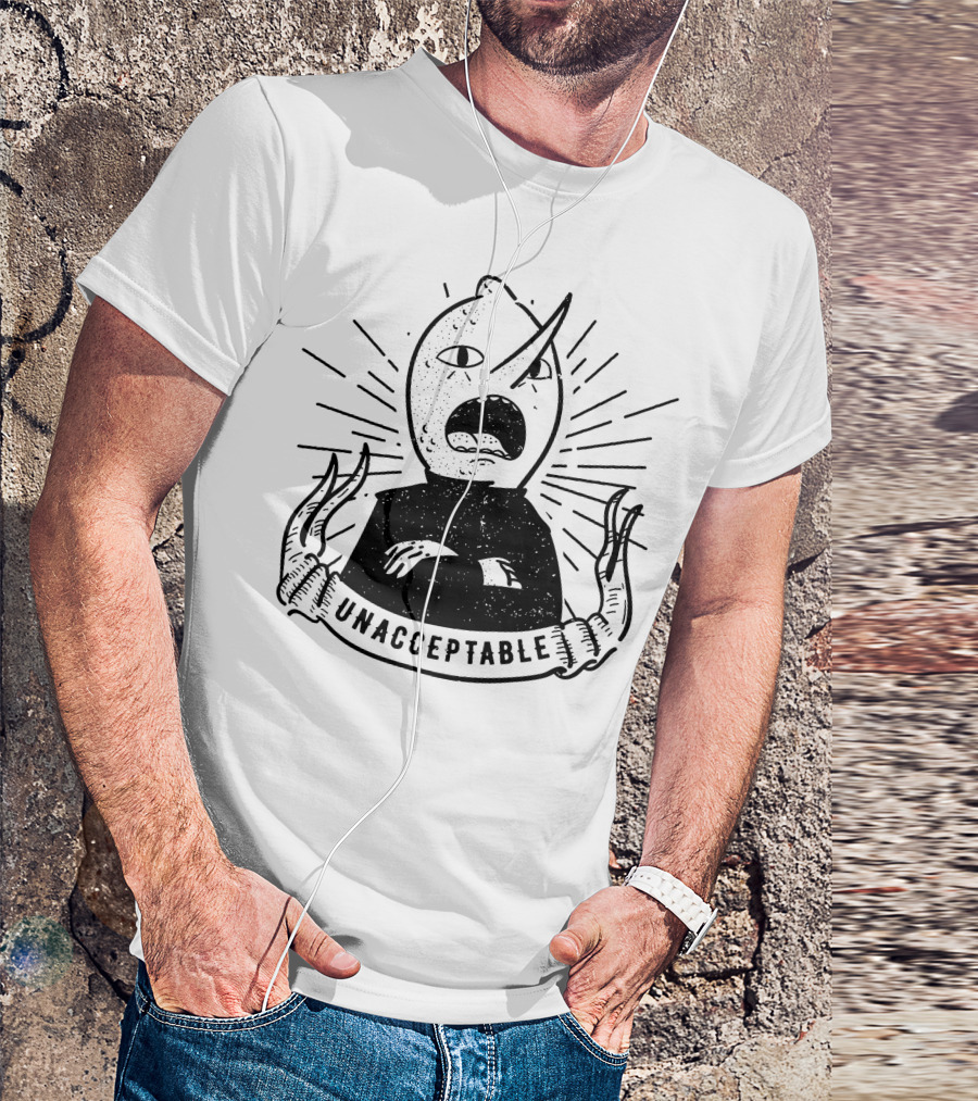 Unacceptable Lemongrab Reaction Iconic Character Outburst T-Shirt
