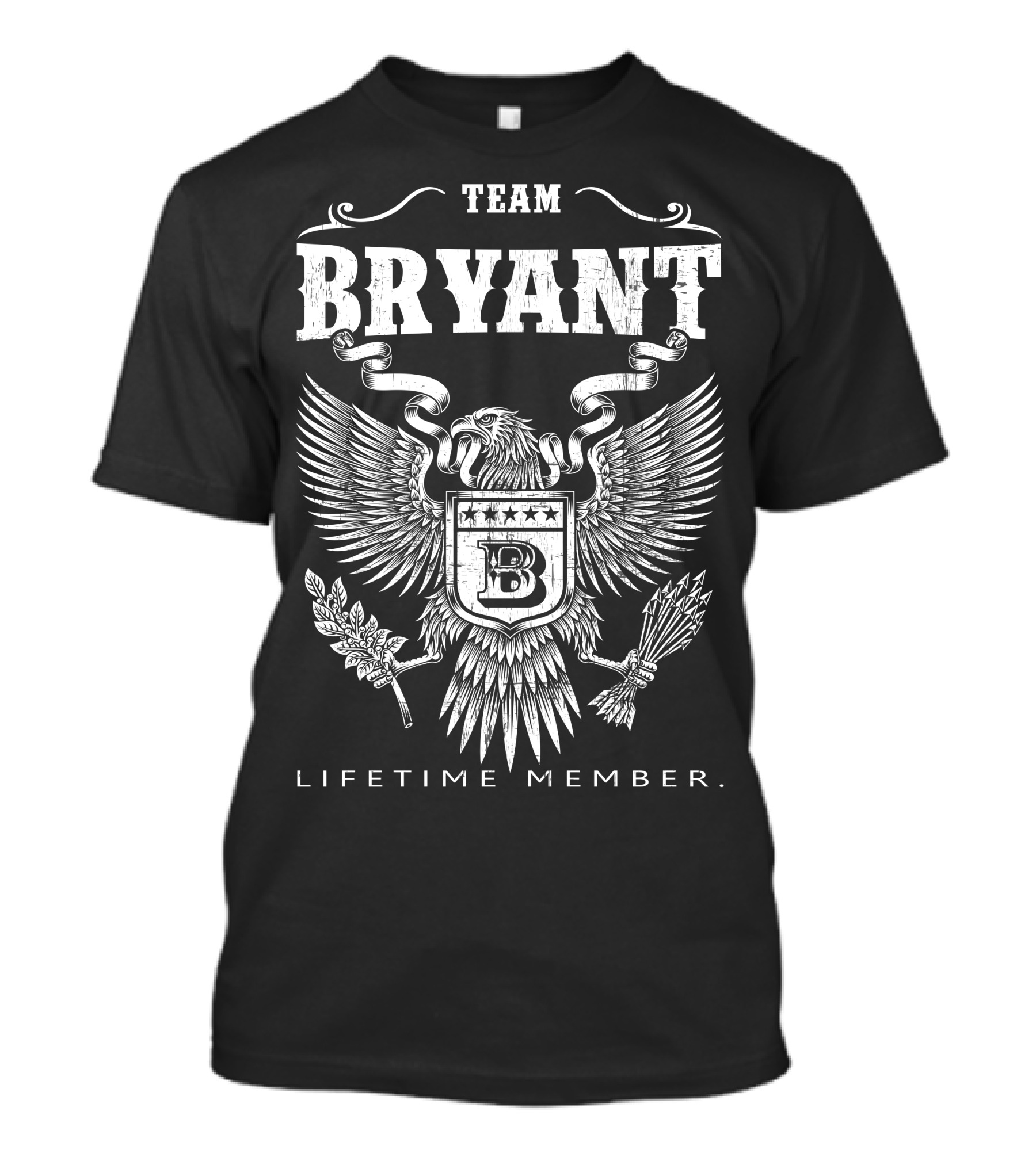 Team Bryant Lifetime Member Eagle Crest Emblem T-Shirt