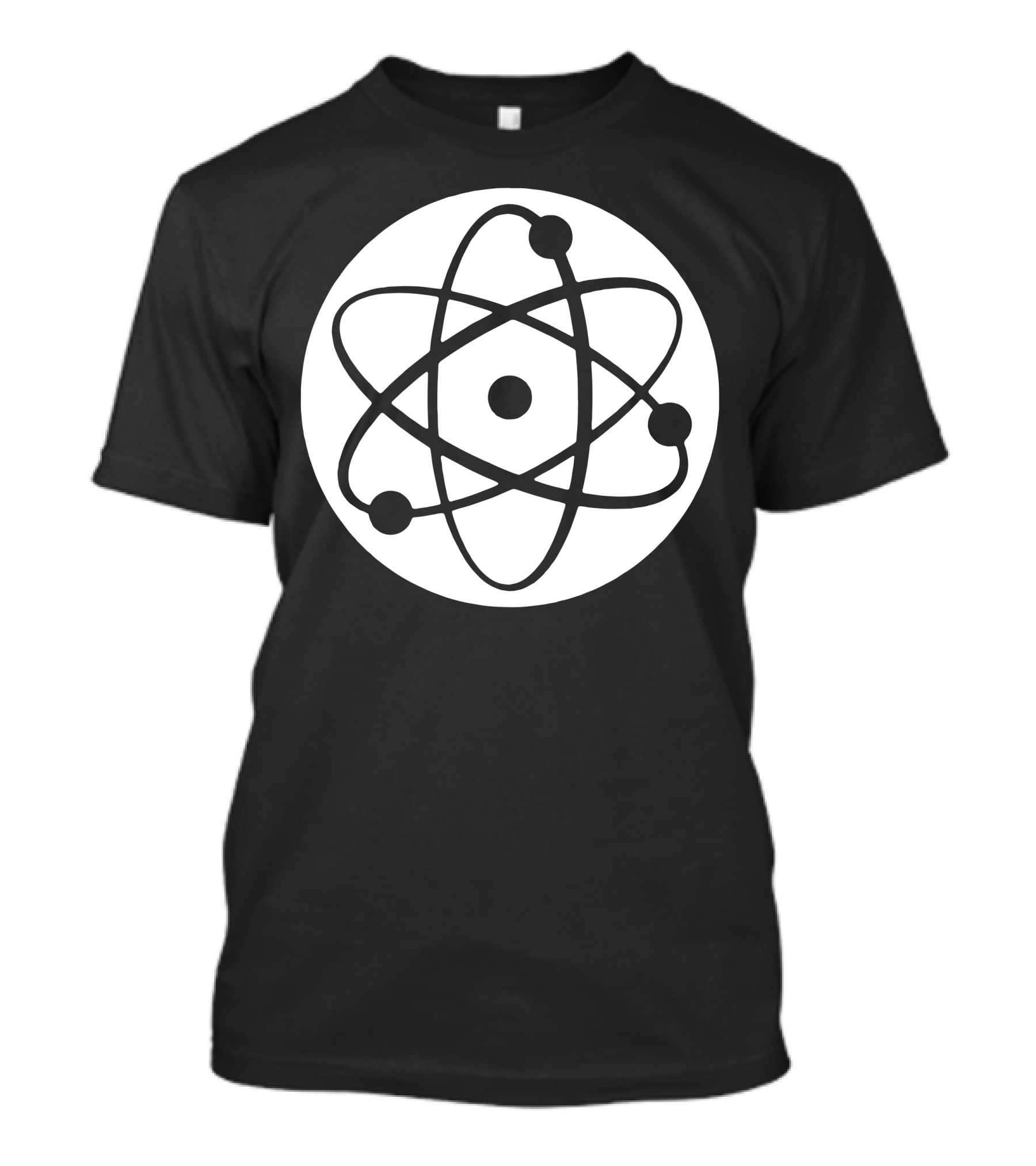 Atom Symbol Circle Icon Science Emblem T-Shirt