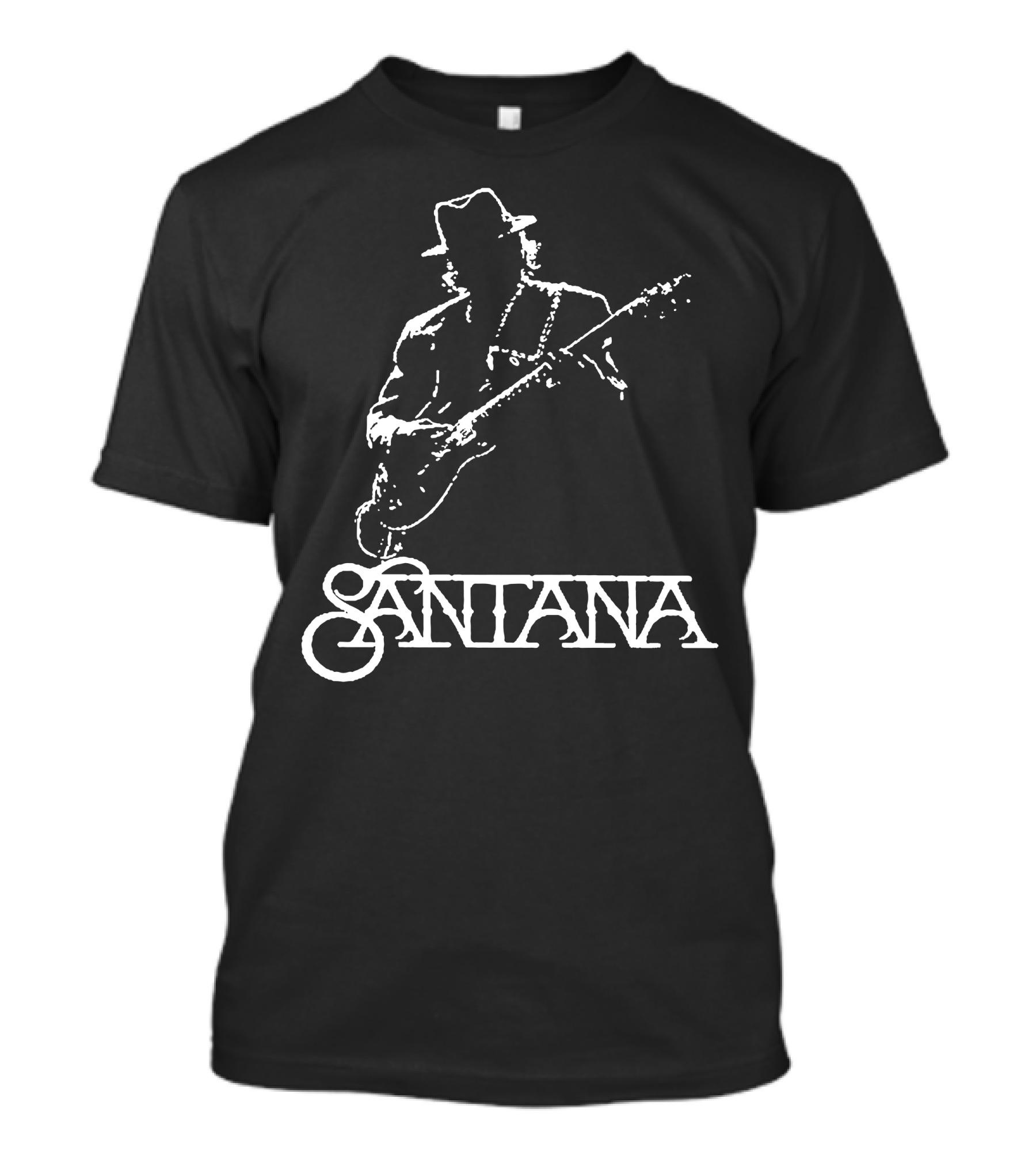 Carlos Santana Guitar Silhouette Santana T-Shirt