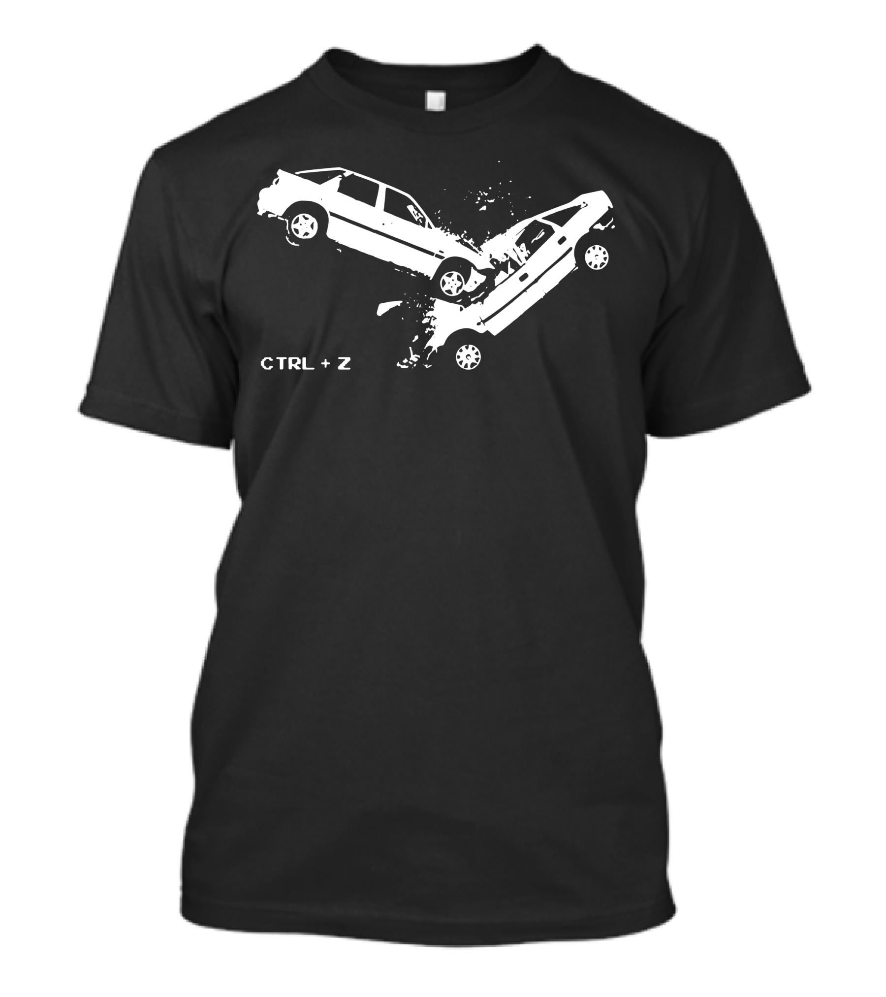 CTRL Z Car Crash Undo Vehicle Collision T-Shirt