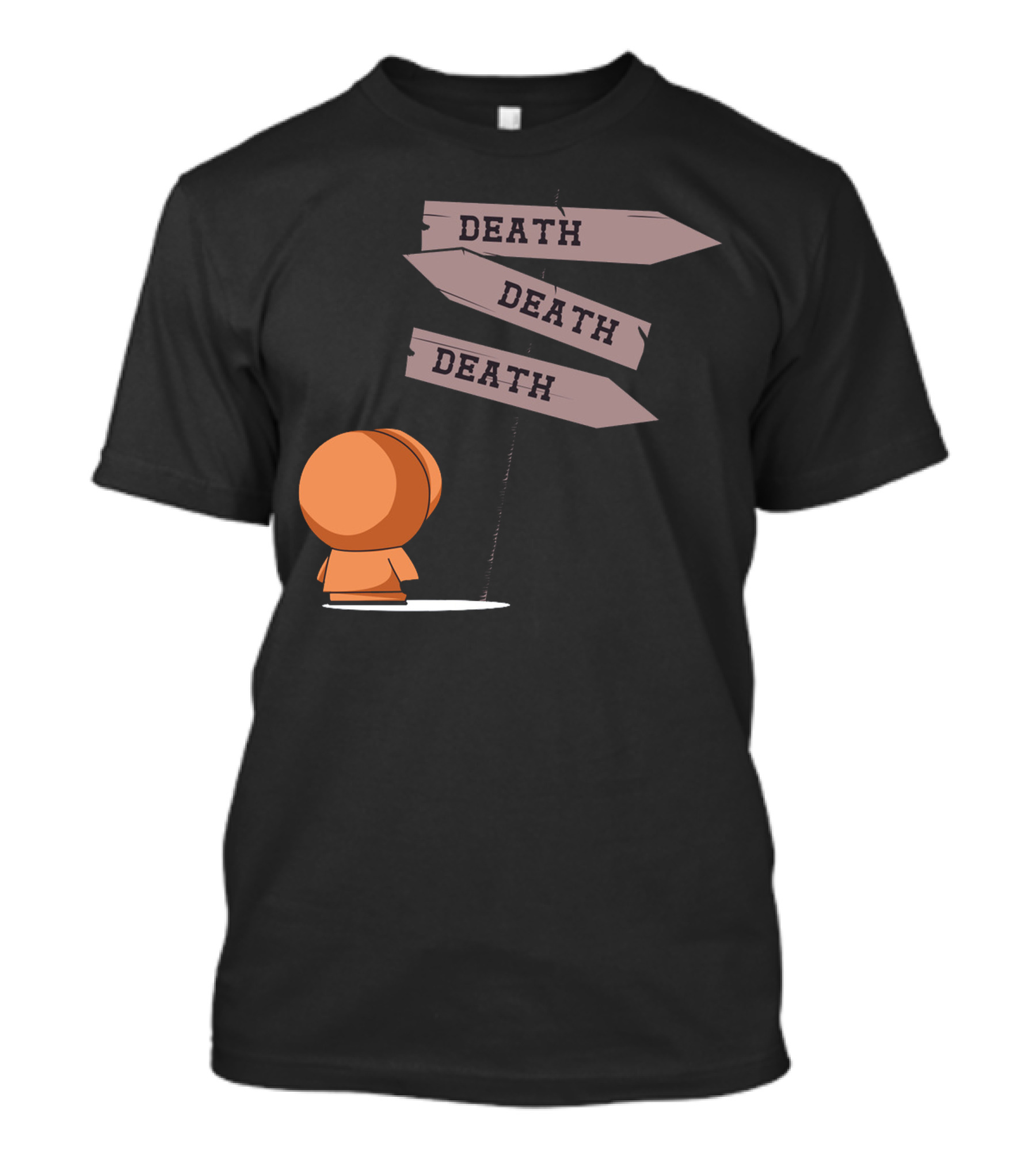 Kenny Standing At Three Death Signs T-Shirt