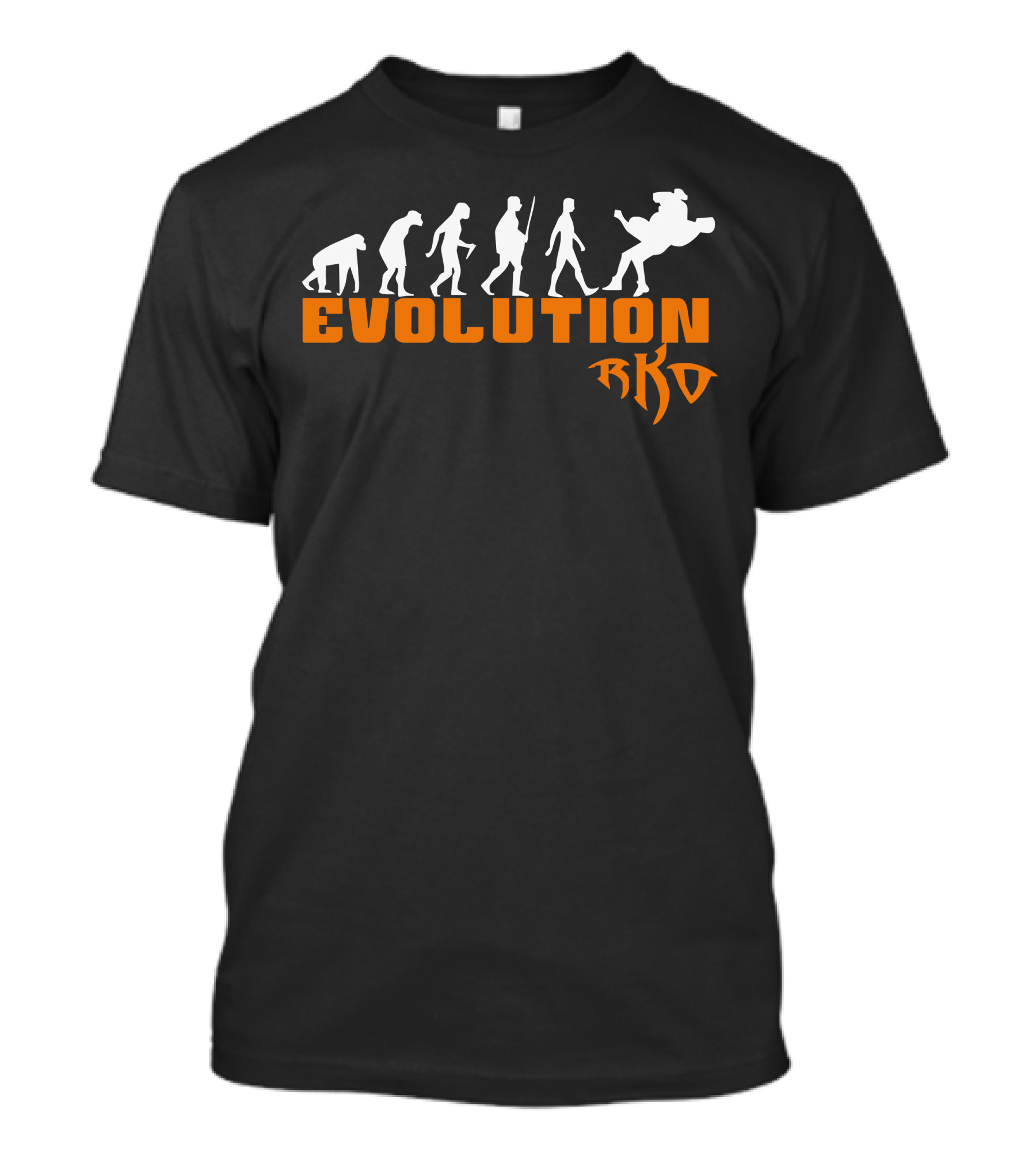Evolution RKO Wrestling Move Silhouette Sequence T-Shirt